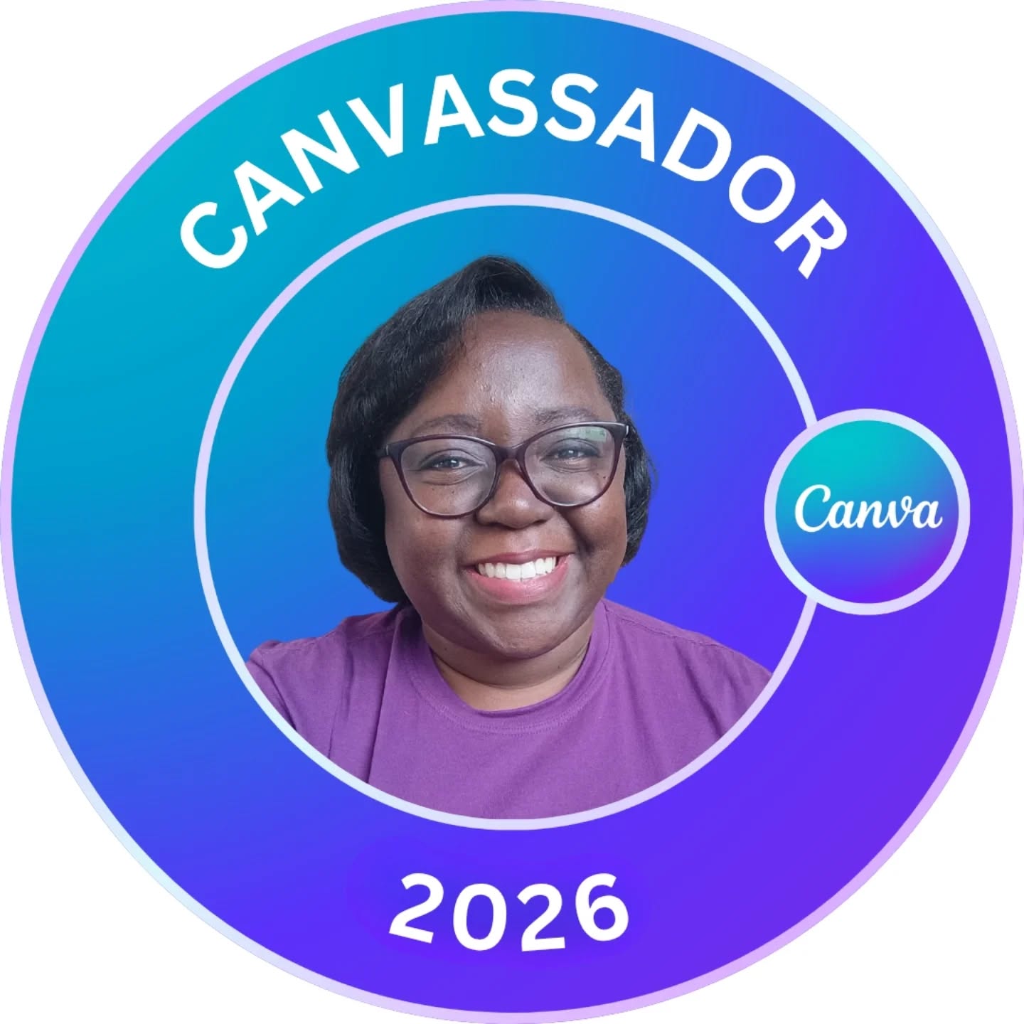 Bora para mais um ano falando de Canva?!
Novo badge, novos projetos, novas metas!!! Esse ano tô ousada, mas talvez a mudança seja sutil e significativa como esse novo emblema!
Bora 2026!