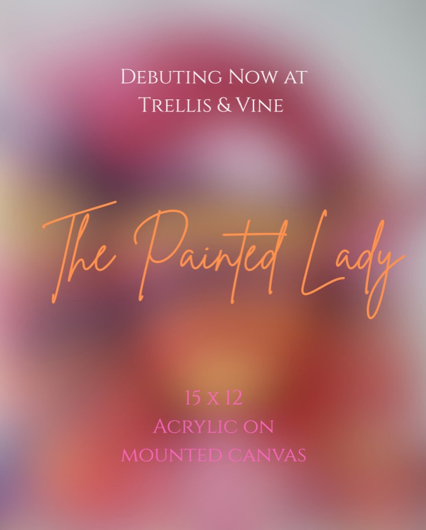 I was on the fence about sharing The Painted Lady publicly since it is such a personal and vulnerable piece I painted without much study in human portraiture. However, I decided to share it in this month’s Bittersweet gallery @trellisandvinearts after some encouragement. So if my courage is still up at the end of the month, I’ll give it a full share 🙈🎨 #acrylic #portraiture #painting #debut #featured #paint #comingsoon‼️ #vulnerable #personalart #adventurineartstudio