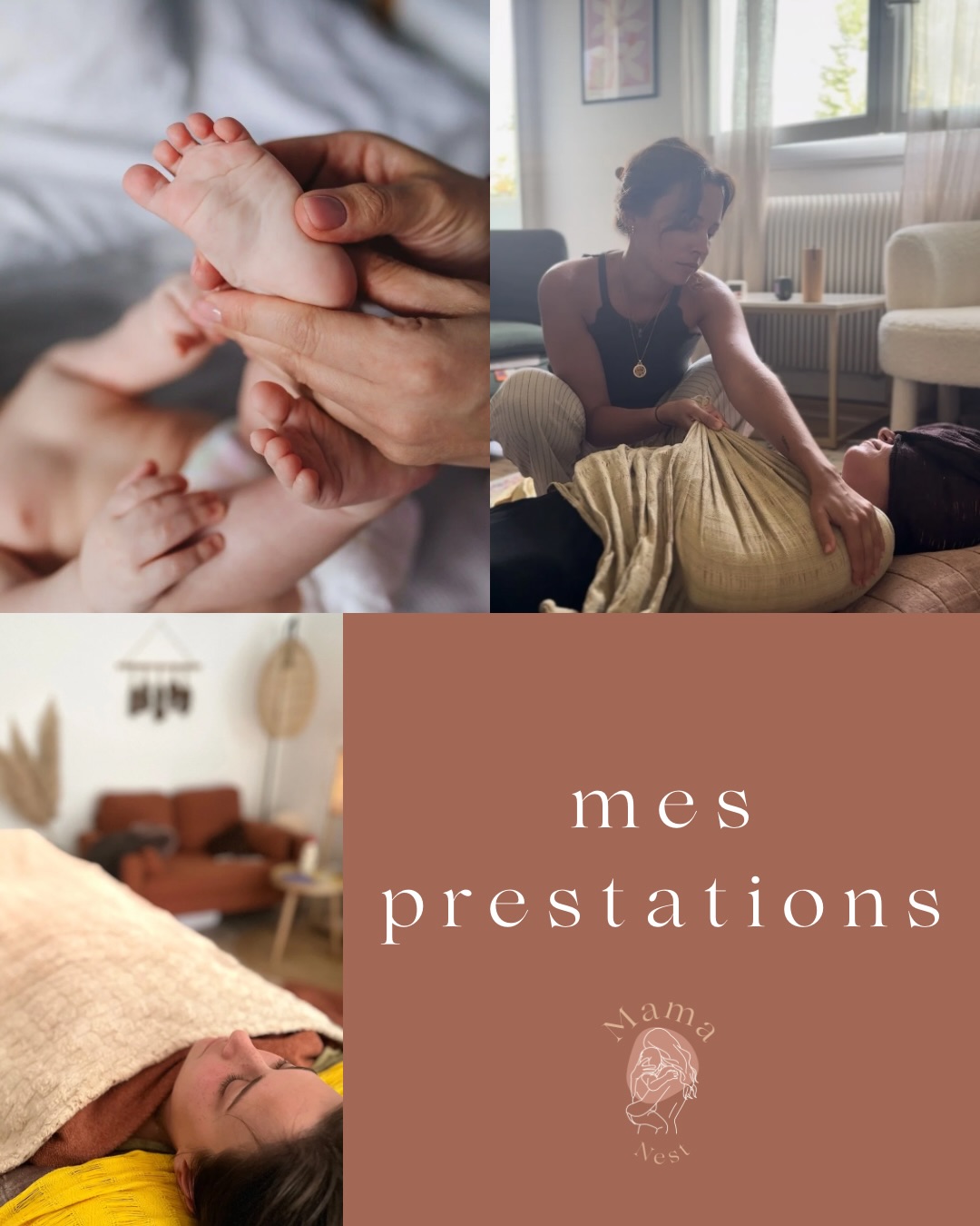 Mes accompagnements, ma vision ✨
Depuis l’an dernier, mon activité a évolué ♥️, j’ai donc eu envie de mettre à jour ce carrousel pour vous présenter l’ensemble de mes prestations, celles qui existent depuis le début et celles qui ont vu en début d’année ☺️
Toujours avec la même intention : vous offrir une présence, une écoute, un soutien respectueux et personnalisé 🙏🏼, à chaque étape de votre parcours de maternité et de parentalité 🤗
Si tu te demandes comment je peux t’accompagner, ce carrousel est là pour ça 🌿 & si une question émerge, je serais ravie d’échanger en MP ✨
Par ailleurs, Je te reçois les lundis, à mon cabinet cocon à Bruges et les mardis, jeudis et vendredis, à ton domicile autour de Bordeaux 🏠
Au plaisir de se rencontrer ♥️