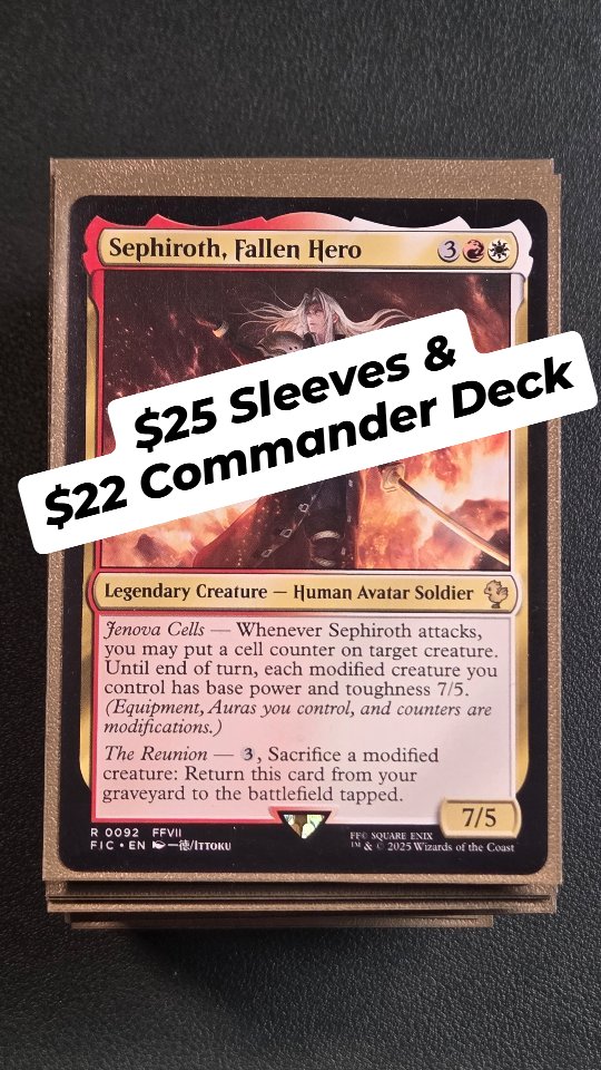 This deck costs less than the sleeves it's in!
#mtg #magicthegathering #commander #decktech