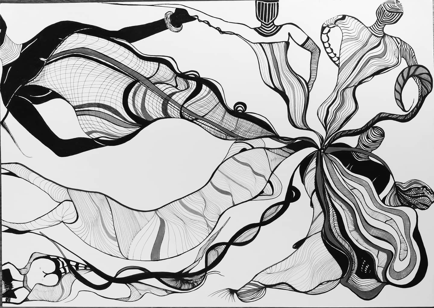 Black ink fine art abstract...... something different.... hope you like it......