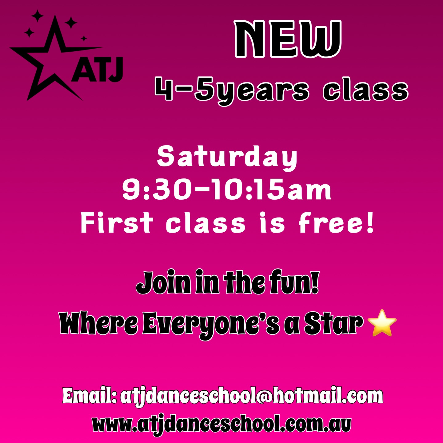 ✨NEW CLASS✨ email us for more info 💖