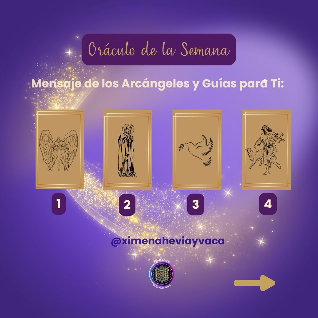 🪷Elige con el corazón uno de estos cuatro mensajes y recibe la guía que tu Ser necesita:
✨💜 Comparte cuál elegiste y comenta “Gracias, Amén”
Mensajes canalizados Ximena ♾️⚜️
#oraculosemanal #mensajesdeluz #canalización #arcangeles #mensajescósmicos #transformación #resiliencia #mensajescanalizados #abundancia #pazinterior #amorinfinito #seresdeluz #amor #mensajedeldia #mensajespositivos #oráculos #Recordatorio #recordatorios #ximenaheviayvaca #infinitaezencia #sanacionholistica #selfcare #healing #arcangelmiguel #sanacioninterior #sanacion #mensajesangelicales #arcangelmiguel #111mensajesparaelalma #caminointernodemariamagdalena