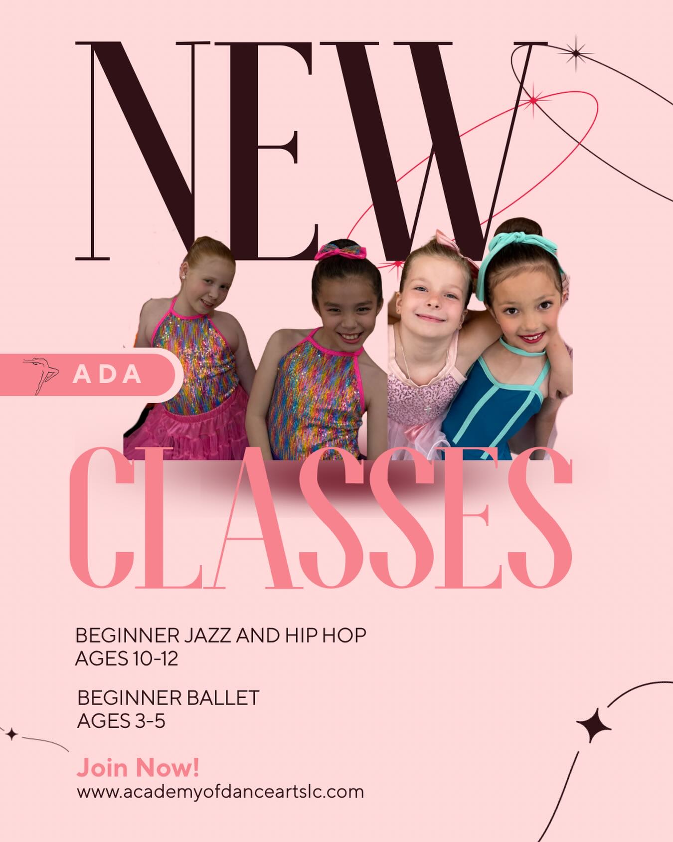 NEW YEAR NEW CLASSES 🩰✨🪩💕
Call or email to register!