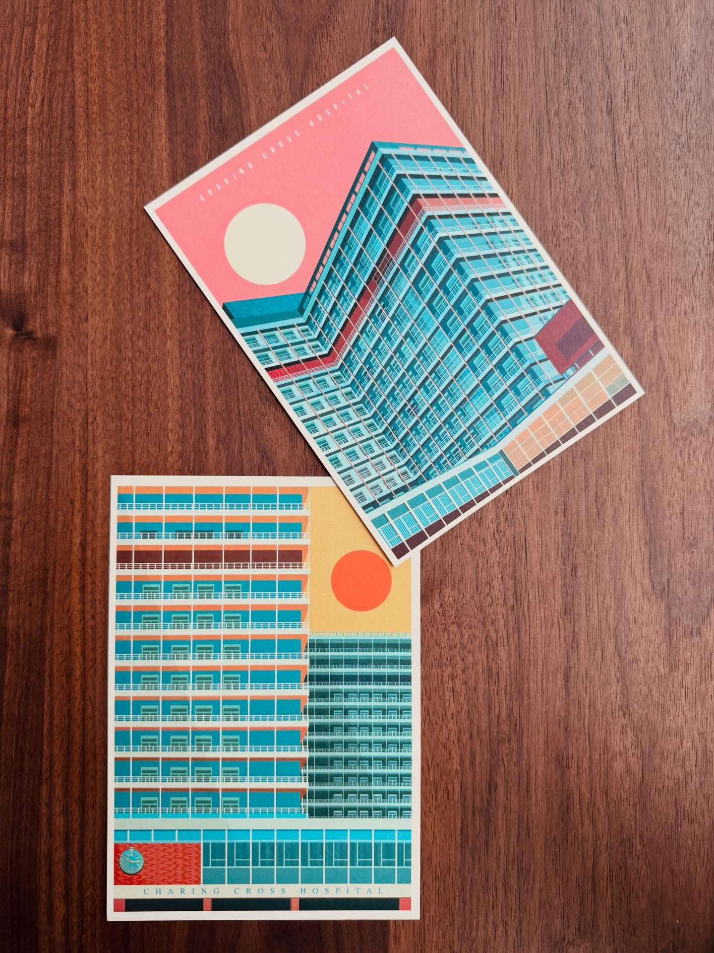 The brutalist hospital.
A commission for Charing Cross Hospital. Now available in all sizes at the Imperial College Union Shop ❤️
The first wholesale orders going out in 2026 🙌