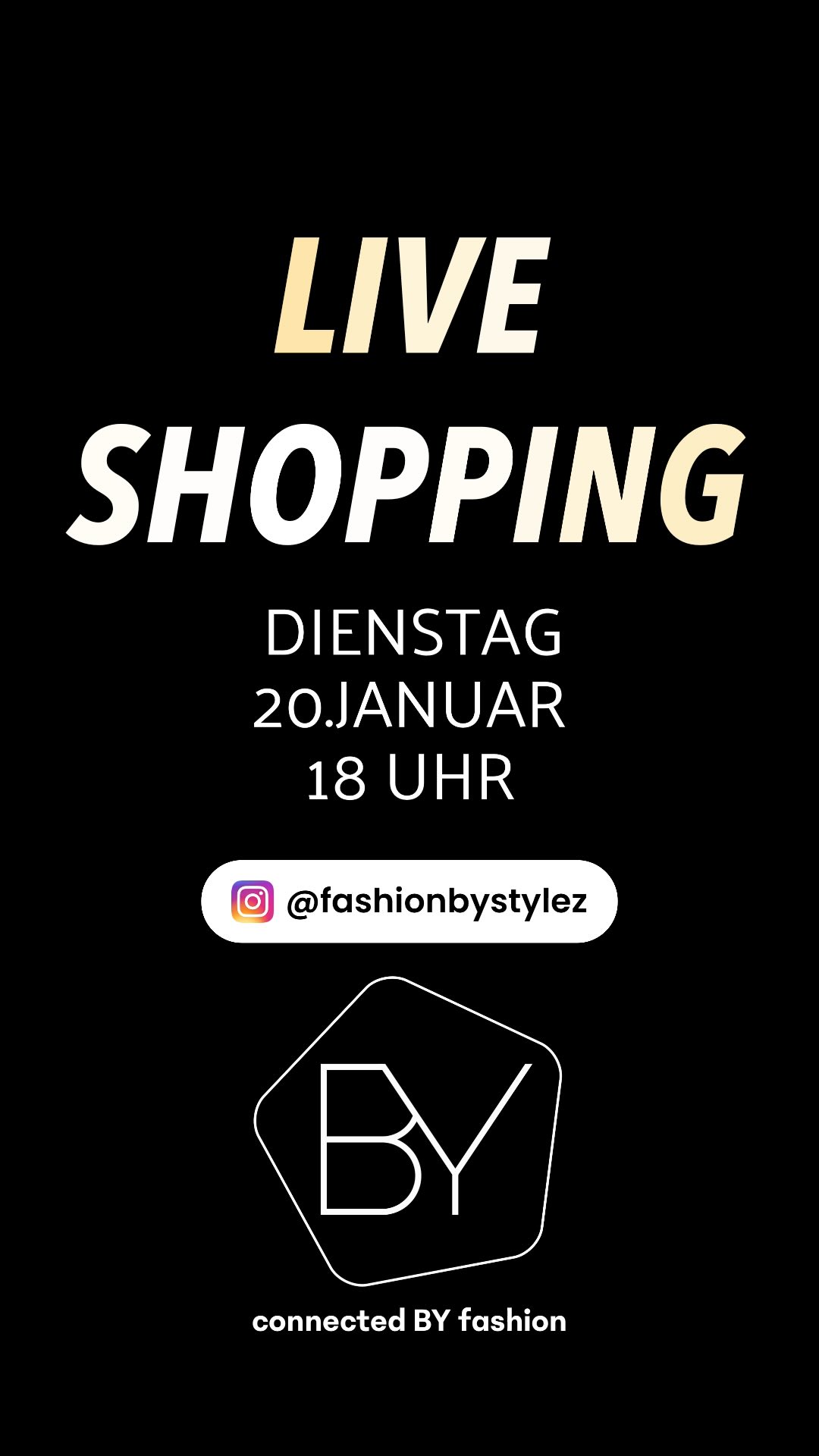 LIVE-SHOPPING aus unserem Store🎥👗
WINTERSALE & NEW ARRIVALS ❄️👗✨
Dienstag,20.Januar um 18Uhr live bei Instagram!
Bist du dabei?🤗
#connectedbyfashion #liveshopping #wintersale #damenmode #fashion