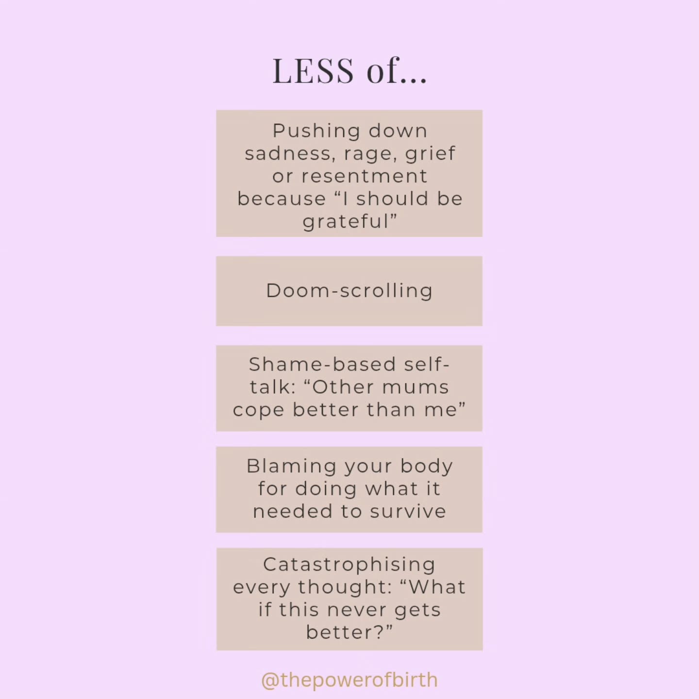 Less of the things that don't serve you, heal you, help you and more of the things that do!
What are you intending to do less of, and more of?
#ThePowerofBirth #motherhood #mumguilt #mumrage #perinatalmentalhealth