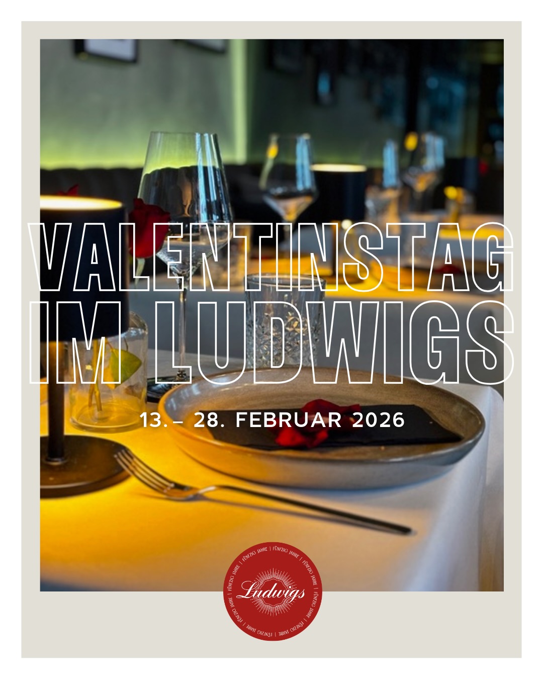 Zeit zu zweit, gutes Essen und eine Atmosphäre, die Raum für besondere Momente lässt.
Zum Valentinstag servieren wir euch ein exklusives Menü, das gemeinsames Genießen in den Mittelpunkt stellt – fein komponiert, sorgfältig ausgewählt und mit Liebe zubereitet.
Unser Valentinstagsmenü ist ab dem 13. Februar, ausschließlich abends und bis einschließlich 28. Februar verfügbar.
Reserviert euch euren Tisch und verbringt einen Abend, der in Erinnerung bleibt.
#ludwigs #valentinstag #valentinstagsmenü #zeitzuweit