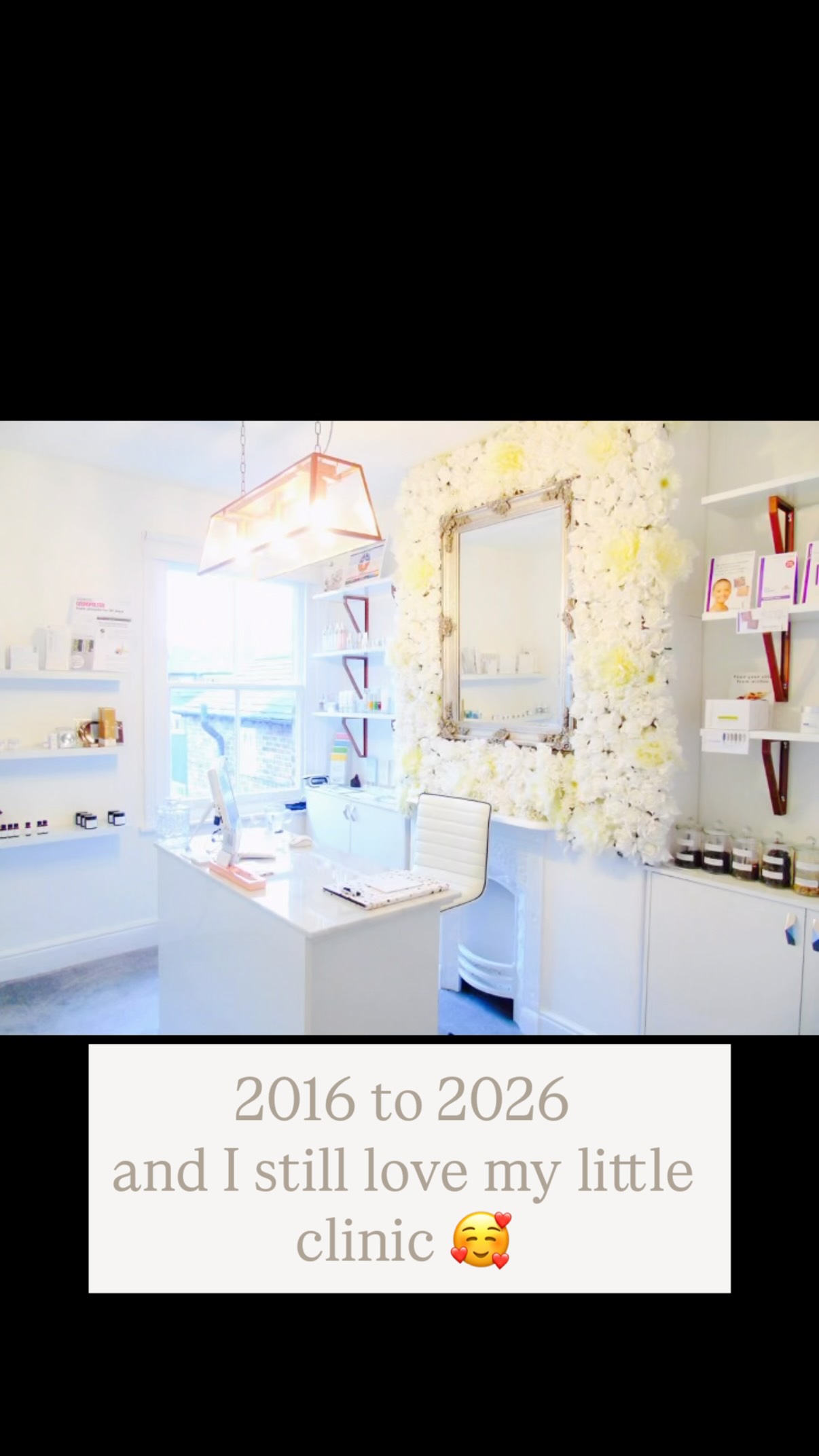 10 years on and it’s still my happy place. Who remembers the ‘old treatment room”? 😂
#skin #skinclinic #refurb