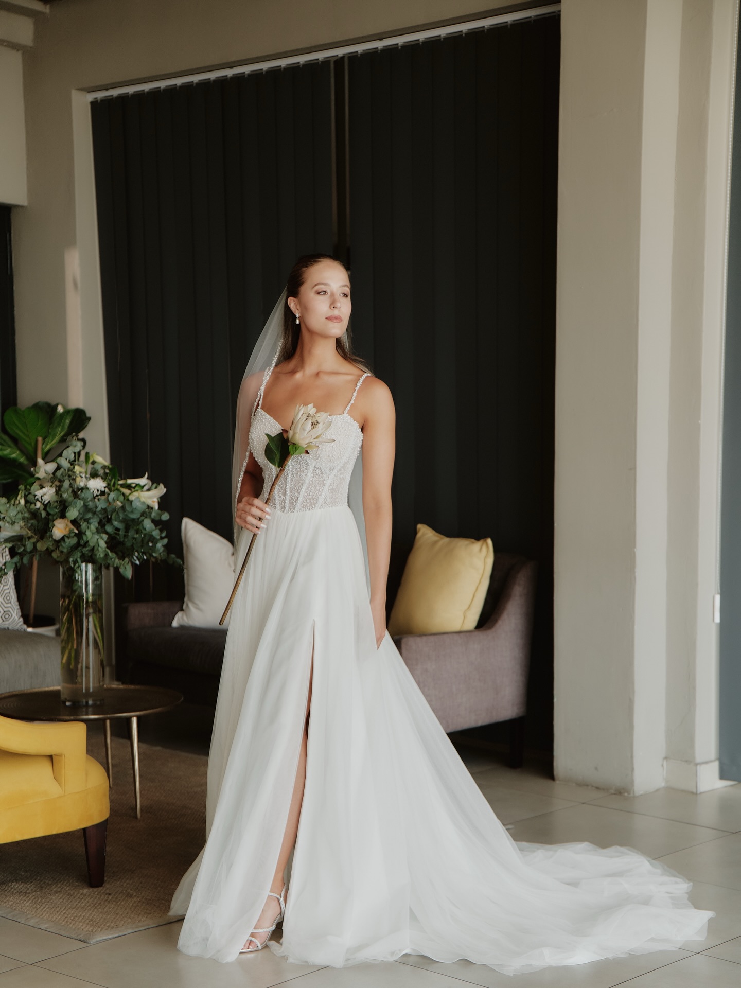 Draped in pearls, dreaming in white ✨ A fairytale ball gown for the bride who believes in magic.💍🤍
#engaged #detail #johannesburg #weddingdress #bride