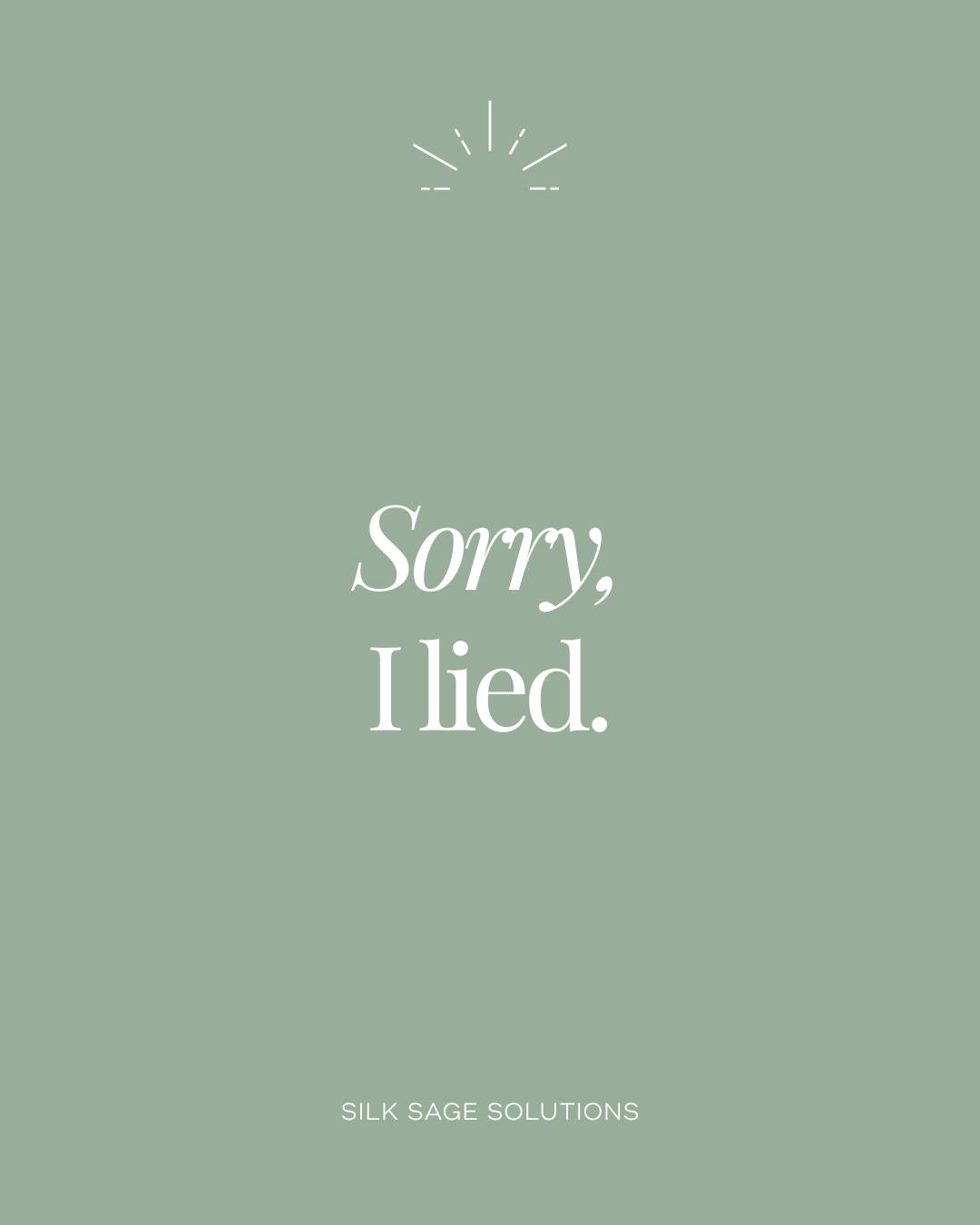 Sorry, I lied.
I told myself I could keep sprinting through the year, juggling deadlines, content, and client work, and still stay grounded.
But I was running on autopilot, trying to look consistent instead of feeling connected.
The truth? I was doing what I tell my clients not to do: creating from pressure, not presence.
I thought speed was proof that I cared when really it was proof that I didn’t trust slow growth.
This year’s different.
If it’s not intentional, it doesn’t get posted.
If it’s not aligned, it doesn’t get scheduled.
If it’s not infused with meaning, it doesn’t get shared, no matter how “good for engagement” it might be.
I’m choosing slower launches, quieter marketing, deeper conversations.
Because the point isn’t to keep up, it’s to keep true.
If your energy’s screaming for a reset, that’s your sign to slide into my DMs.
Let’s build businesses that breathe again. ✨
Comment INTENTIONAL if you’re craving that same peace-meets-productivity energy I’m helping my clients anchor this year or DM me INTENTIONAL and let’s talk about bringing that energy into your business together.
#IntentionalBusiness #CalmIsTheFlex #GroundedAndGlowing