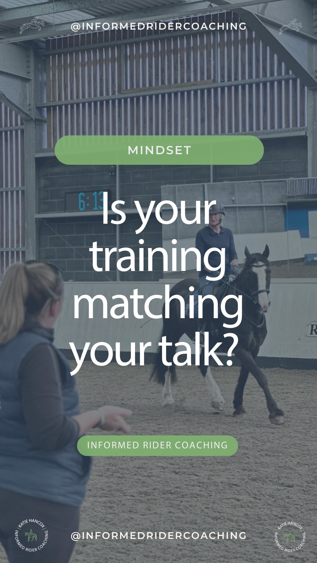 Your brain isn’t interested in what you say you want.
It’s watching what you do.
Every time you tell yourself
“this matters to me”
“I want to improve”
“I’m working towards X”
your nervous system runs a quiet check:
👉 Do their actions match this story?
If they do, your brain relaxes.
If they don’t, it creates friction — doubt, hesitation, that sticky “something’s off” feeling.
That’s not you lacking confidence.
That’s your brain doing its job.
Change doesn’t start with believing harder.
It starts with small, repeatable actions your brain can trust.
Taking action, however small, to meet the narrative you keep telling yourself.
Because confidence isn’t a personality trait.
It’s a by-product of evidence.
Something we say in the Informed Equestrians team is: Build your proof
What’s one action this week that would give your brain proof?
This is the work we do inside Informed Equestrians.
This is how we build trust — in the saddle and in ourselves.
If you want support turning intention into action, you know where I am.
DM the word ENGAGE or drop a comment below.
Katie.