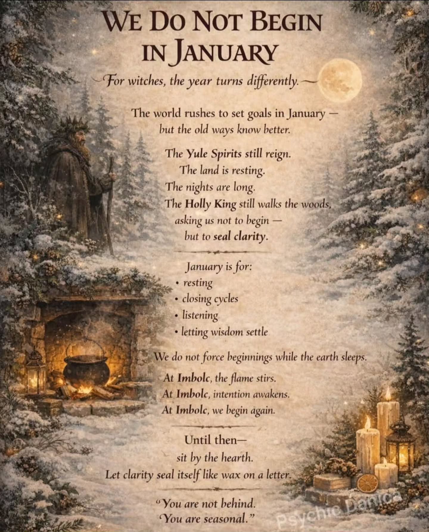 Sitting in quietude bc rest and clarity are essential for growth. We don't have to start when the year does, we can start when the earth begins to stir!
Blessed be.
-words for the season from @psychicdanica
#winter #witch #blessedbe #seasonal #mentalhealth