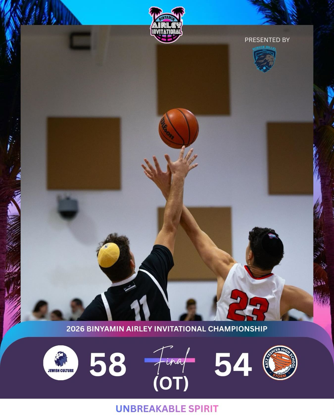 An OT thriller! Jewish Culture beats KHYS to win the 2026 Binyamin Airley Invitational.