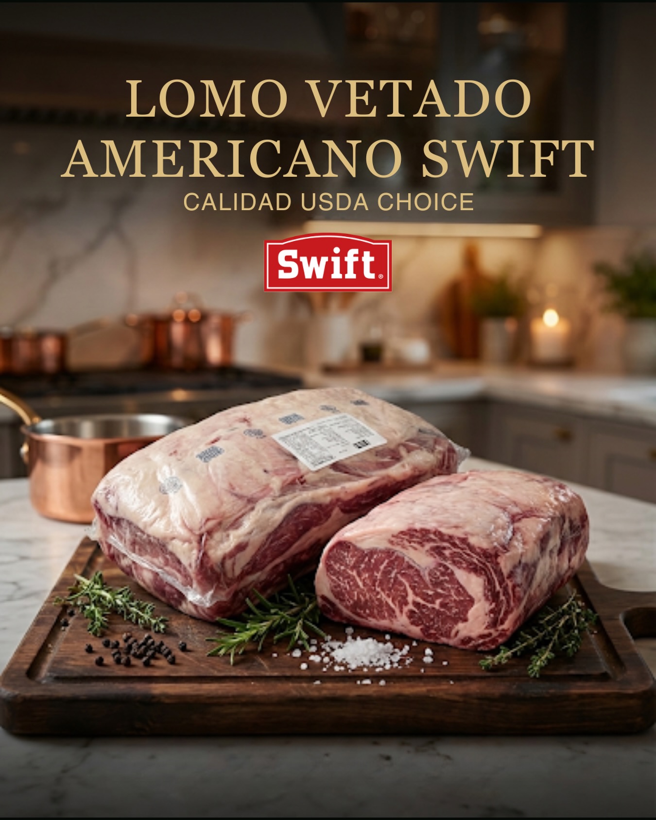 🥩 Lomo Vetado Americano SWIFT - USDA Choice.
Calidad premium importada directamente de USA.
✅ Marmoleo superior.
✅ Textura suave.
✅ Sabor intenso.
📍 Cotiza valores y disponibilidad.
#VentaDeCarne #Swift #LomoVetado #USDA #Horeca