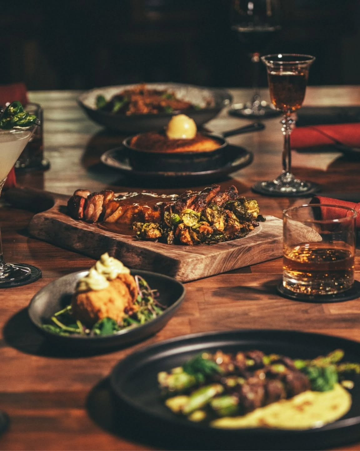 This is your sign to order everything ✨
A table filled with rich flavors, handcrafted cocktails, and dishes worth lingering over. From first pour to last bite, tonight is meant to be savored.
#Est1864 #BozemanEats #OrderEverything #WineAndDine #DowntownBozeman 🍽️🥃