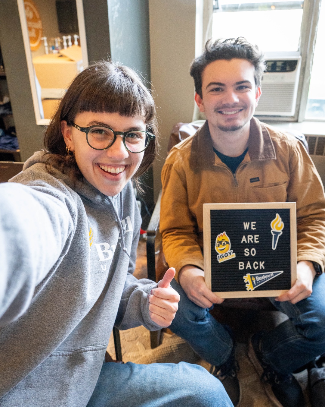 New semester, same community. We are so back for spring! 💙💛