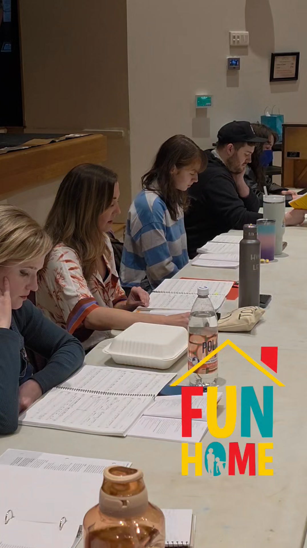 The cast of Fun Home had the first sing thru of the entire show and it was truly spectacular. The talent in the room is indescribable. Check it out then get your tickets! #funhome #silhouettestages #communitytheater