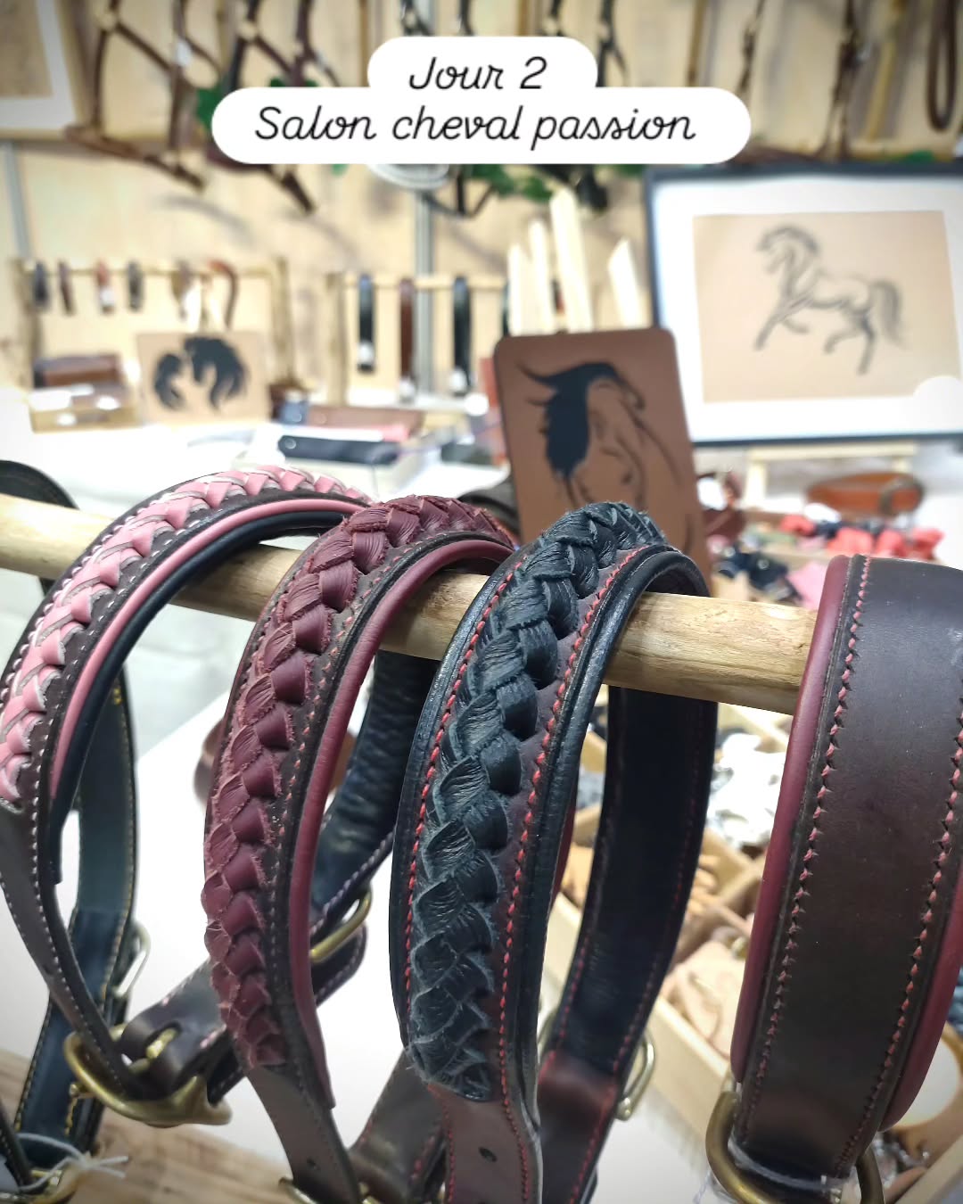 Jour 2 de Cheval Passion ✨
Chaque pièce présentée ici est le fruit de nombreuses heures de travail à l’atelier.
Le choix des matières, le geste juste, le temps nécessaire pour bien faire.
C’est tout cela que je suis heureuse de partager avec vous sur ce salon.
Rendez-vous Hall C stand C-15 pour découvrir ces créations 😉
#latelierduharas #artisanalocal #chevalpassion2026 #chien #Cheval