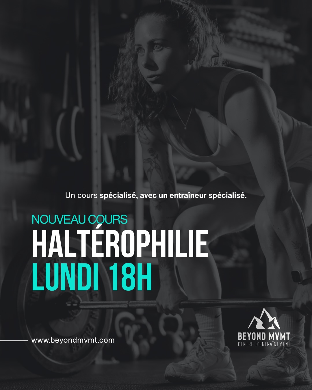 Quand une barre est impliquée, on peut parfois se sentir moins solide ou moins en confiance.
L’haltérophilie, ce n’est pas juste « lever lourd ».
C’est apprendre à bien bouger, être plus stable, plus efficace et plus confiant sous la barre.
Pour commencer 2026 en force, nous ajoutons un cours d’haltérophilie axé sur la technique et la progression avec notre entraîneur Pierre-Olivier.
🗓️ Les lundis 18h
👥 10 places
✔️ Inclus dans les abonnements de cours de groupe
Réservation via Fliip ou info@beyondmvmt.com 🏋🏻♀️