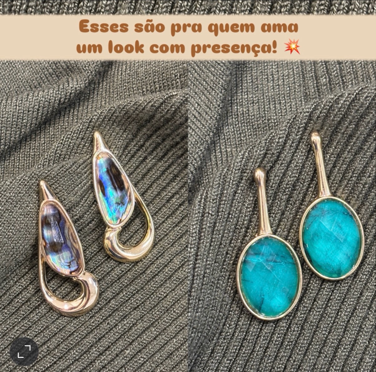 Tem acessórios que falam antes mesmo da gente ✨
Presença, personalidade e um brilho que muda conforme a luz.
Perfeitos pra quem gosta de marcar estilo sem exageros 💫
Disponíveis na Turmalina ✨
Chama no direct.