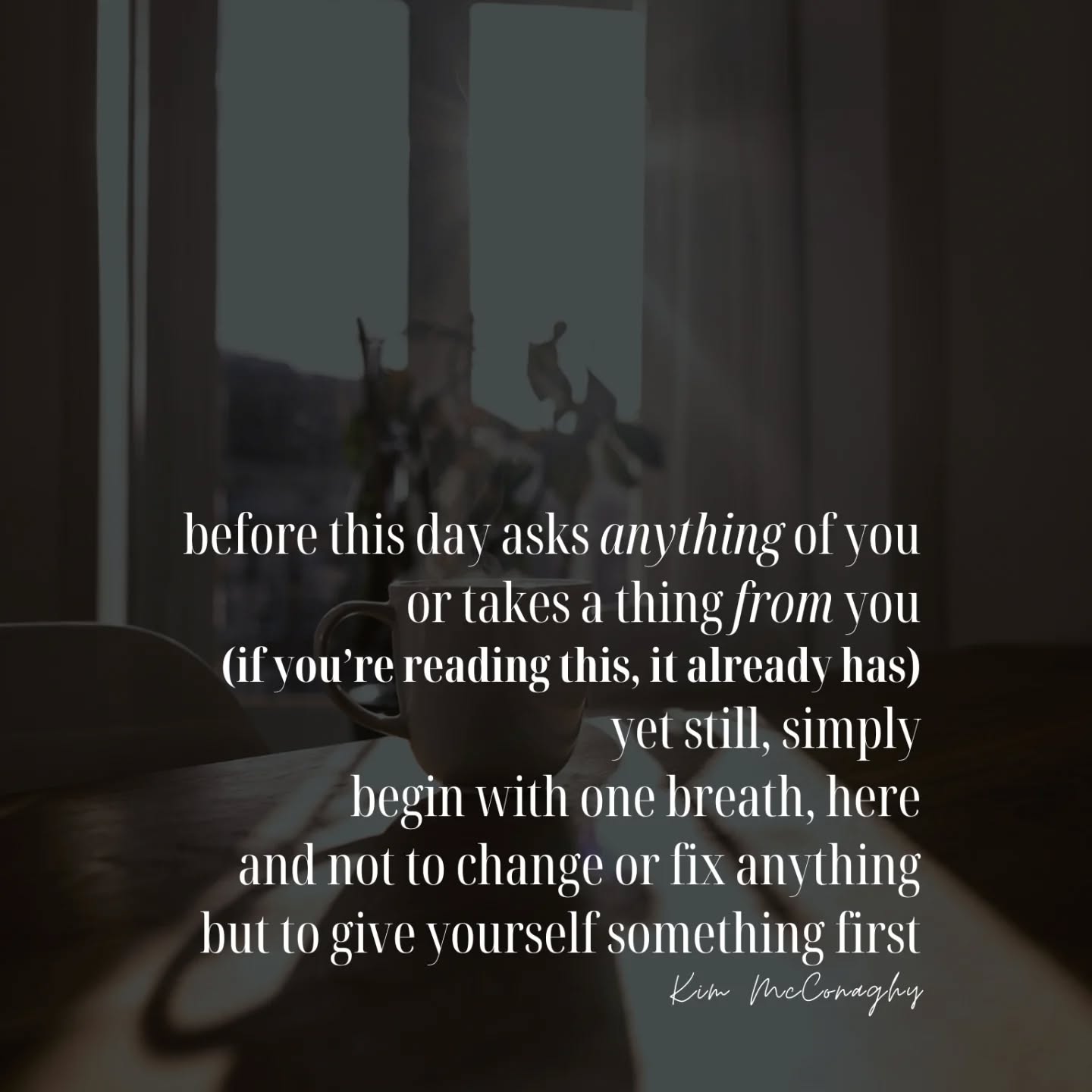 What would it feel like to receive first?