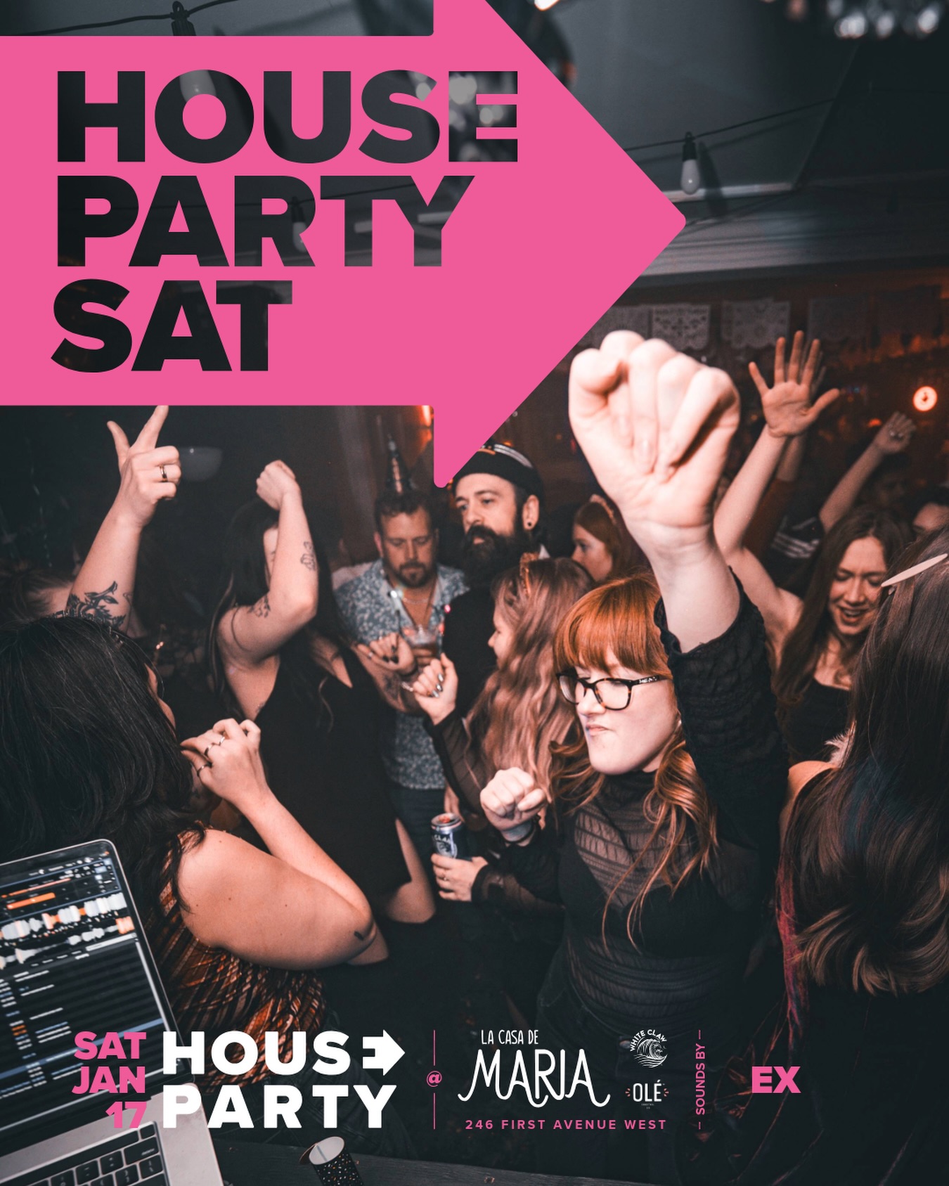 Join us this Saturday inside @lacasademarianb for House Party Saturdays 🏠 The new standard for the best Saturday bar night in town 🎉 $7 Whiteclaw Surge + $5 Olé all night long
Music by @exmusic22
.
.
.
.
.
#houseparty #northbay #saturday #canadore #nipissing