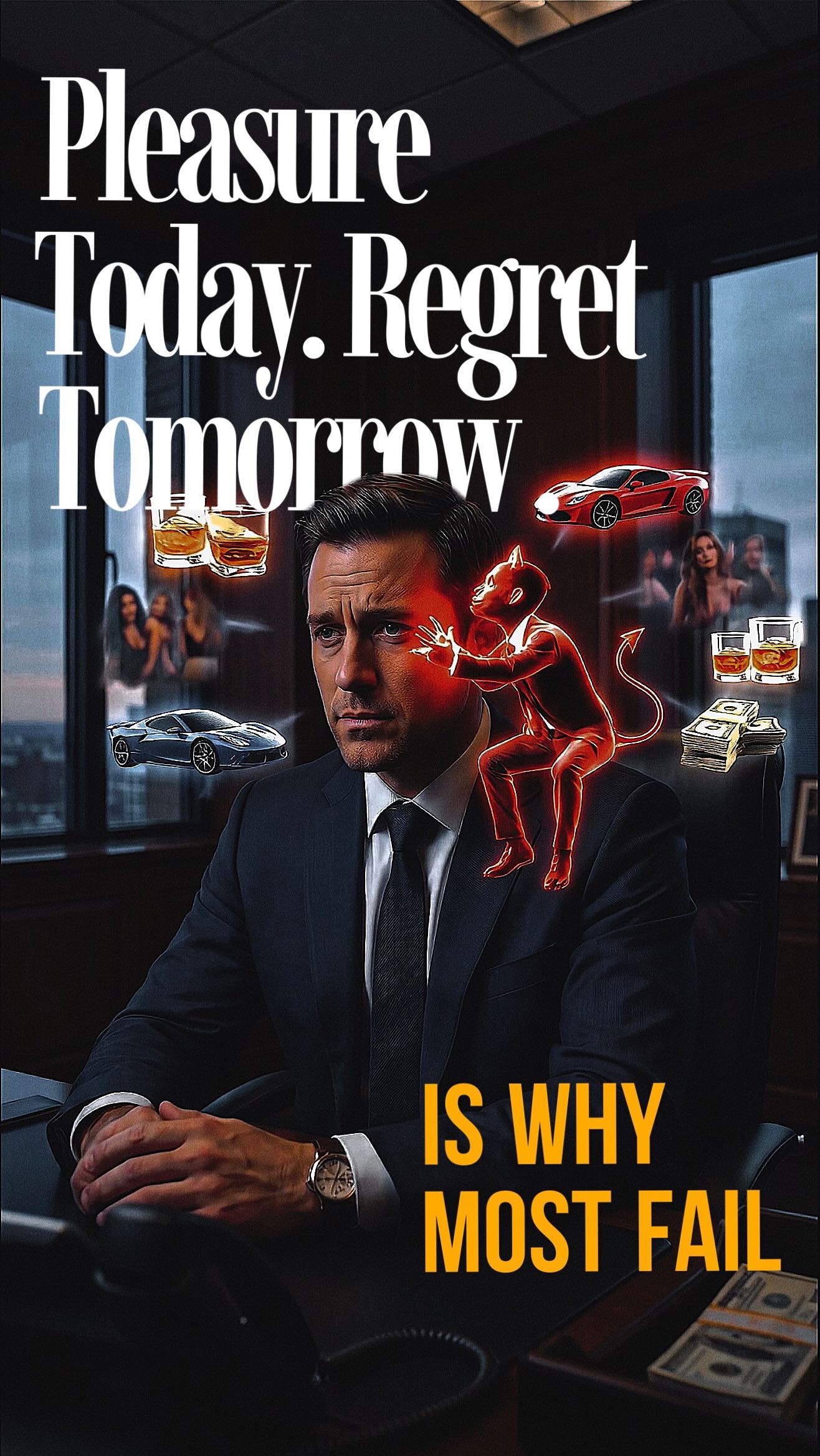 Pleasure today. Regret tomorrow.
That pattern is why most people stay average.
If you are not a master of yourself, you will never be free. 🧠🔒
Success is not just talent. It is not just hard work.
It is self control. The ability to choose what matters over what feels good. ⚖️
If your impulses run your decisions
and your emotions run your actions
then you are not leading your life. Something else is. 🎯
The higher you climb, the more distractions you will meet.
More invitations. More noise. More shortcuts. More ego traps. 📈🧲
Winners do not avoid temptation because it is easy.
They avoid it because they are engineered to stay on mission.
Leadership is pressure.
And pressure exposes character. 🔥
A serious leader does not explode.
They do not self destruct.
They do not make decisions from emotion.
They stay calm, data led, and strategic. 🧊📊
You can spot the undisciplined person instantly. 👀
Pleasure today, regret tomorrow.
Spending, then stress.
Anger, then damage control.
They do not build. They react. And reaction creates chaos. 🌪️
Self control is not a personality trait.
It is a trained skill. Built through standards, repetition, and refusing to negotiate with weakness. 🧱
If you want freedom, start here
Control your mouth. Control your mood. Control your money. Control your time. ✅
Save this if you know you need more discipline.