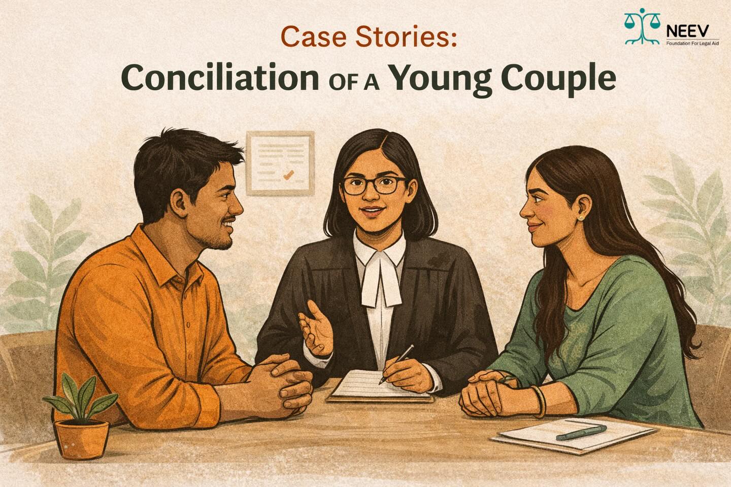 Case Stories -
In August 2025, a young woman approached the Neev Foundation for Legal Aid, following the breakdown in her marriage earlier this year. The parties, Mr and Mrs L, were a young couple who had been married for just six months before difficulties arising between them resulted in Mrs L moving out of the matrimonial home in June 2025.
The demand was clear - Mrs L wanted to be divorced from Mr L.
What happened next? Find out here - https://lnkd.in/gvhxZfsH
#mediation #disputeresolution #ADR