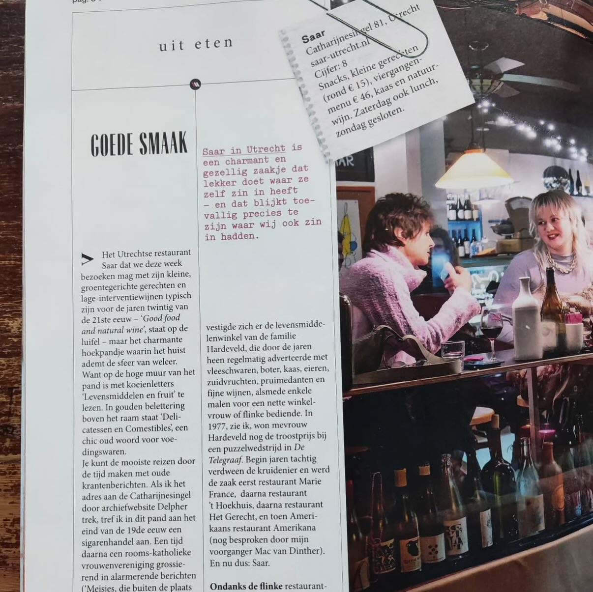 We zijn een weekje verder! Even bijkomen van alle leuke, lieve reacties en reserveringen💜
Geen zin in de wachtlijst kom dan vooral op maandag of de zaterdaglunch 😁 en laten we vooral lief blijven, we doen ons best iedereen een fijn plekje te geven.
Dank @hiskeversprille voor het langskomen, mega trots zijn we met dit mooie artikel in de @volkskrantmagazine
TEAM❤️🔥