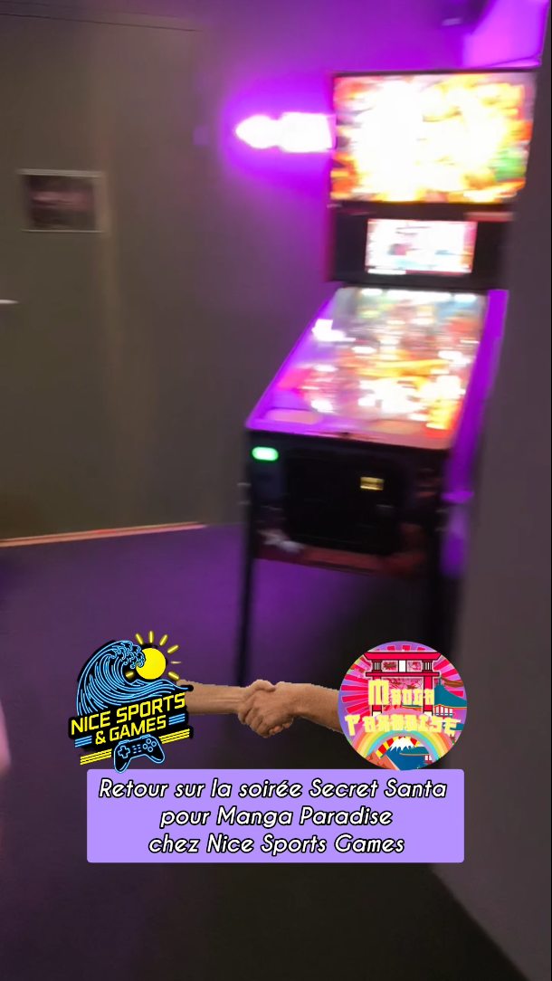 @mangaparadisesud nous a choisi pour son Secret Santa fin 2025.
Encore une belle soirée riche en émotions jeux et très gourmande 😋
#salledejeuxnice
#villedenice
#billard
#arcade
#flipper