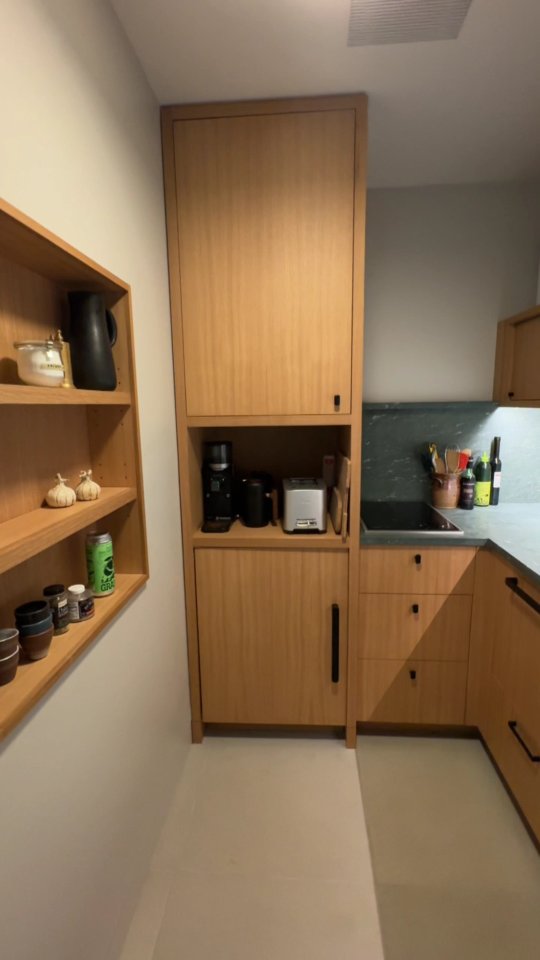 Before and after of the guest house pocket kitchen!
This space is now a compact, fully functional kitchen designed to make the most of a small footprint. Thoughtful layout, efficient storage, and clean finishes turn this tucked-away space into a hardworking area.
#sawteethcarpentry #guesthouse #kitchendesign #customhomes #craftsmanshipmatters