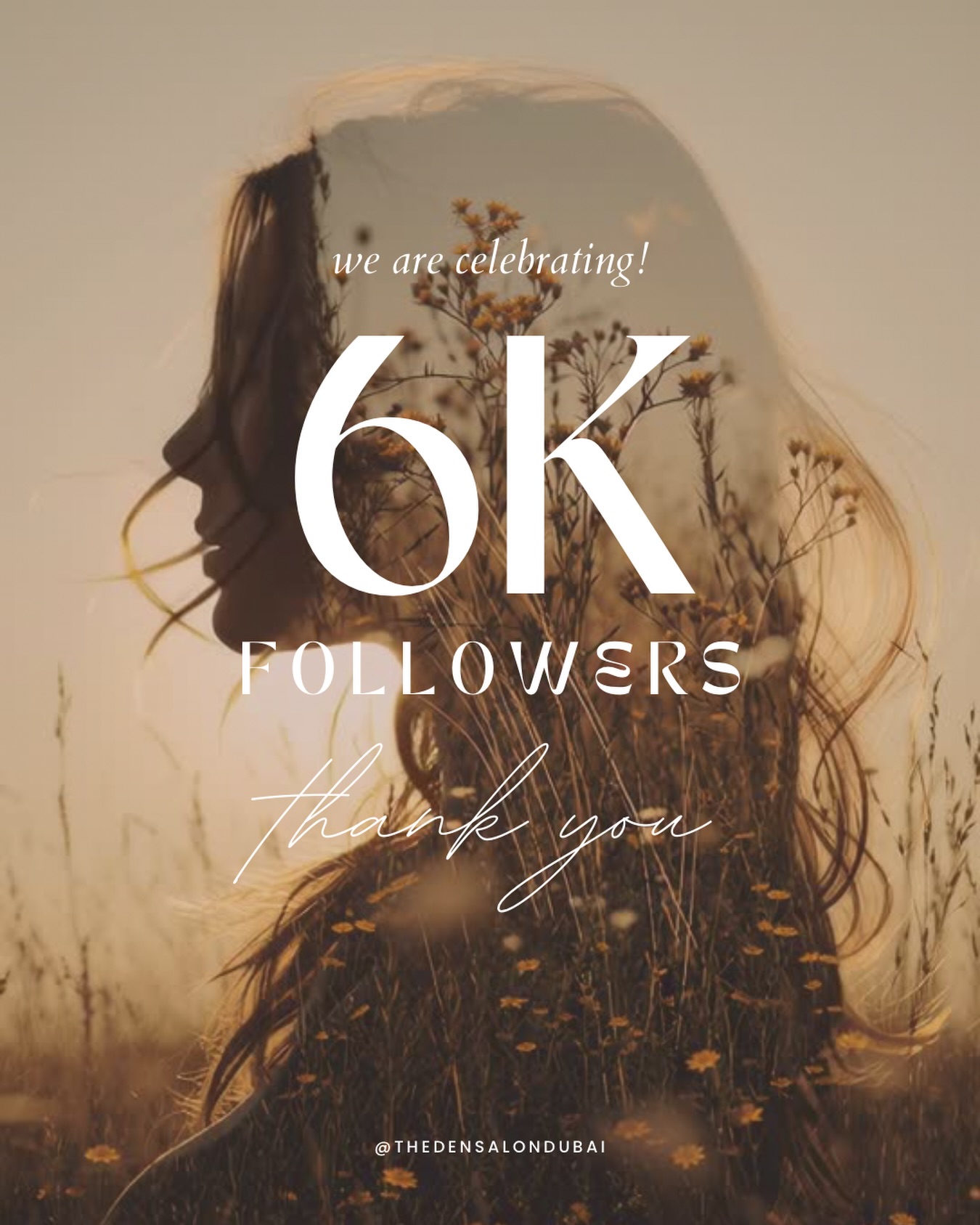 6,000 strong! From the bottom of our 🤎 we’re so grateful for this incredible Den community. Every like, comment and visit reminds us that what we’re building isn’t just a salon - it’s a family. Growing organically with people who truly support and believe in us means the world. 🙏🏼
Thank you for being part of our journey, for trusting us and for sharing this love for beauty and self-love. Here’s to continuing to grow, connect and celebrate together! ✂️✨🌴