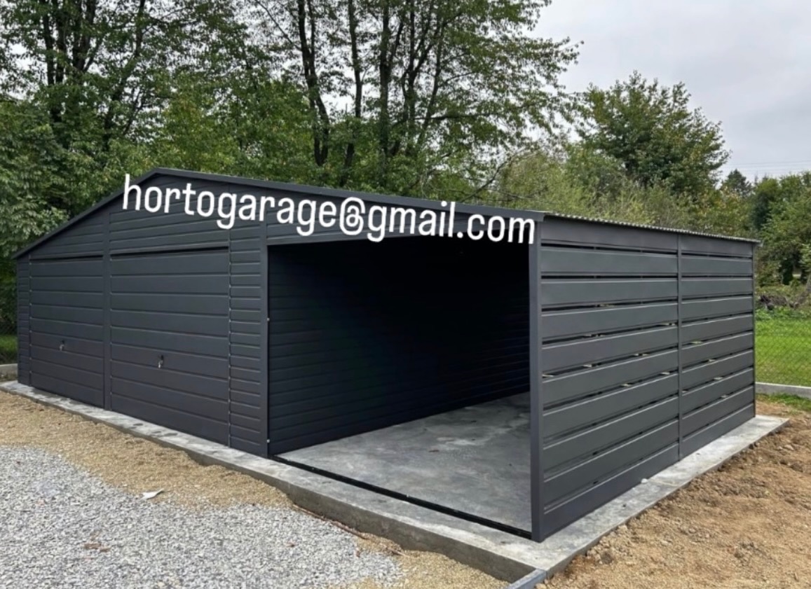 🙋♂️😃Wir präsentieren Ihnen unsere Garage in moderner und eleganter Form, hergestellt aus robustem Stahlblech in Graphit (Anthrazit) mit einem Satteldach und horizontaler Prägung, was ihr ein ästhetisches und minimalistisches Aussehen verleiht. 📏Die Garage ist 6 m breit und 5 m tief, wurde auf einer Betonplatte errichtet und ruht auf einer Stahlkonstruktion, wodurch sie langlebig und witterungsbeständig ist. Die breite Einfahrt ermöglicht ein bequemes Parken des Autos, und der zusätzliche Platz bietet Stauraum für Werkzeuge, Fahrräder oder Gartengeräte, was sie zu einer praktischen Lösung sowohl für Privatgrundstücke als auch für Unternehmen macht.
💻📲👨💻 eine ähnliche Garage oder andere Details wünschen, mailen Sie hortogarage@gmail.com, gehen Sie auf den Link in der Bio oder rufen Sie an
📞 +49 177 4242452
📞 +49 152 246 74 361