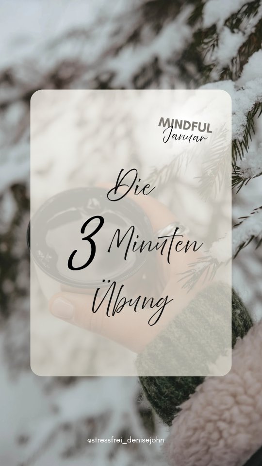 DU DARFST LANGSAM SEIN!
Deine 3-Minuten-Übung f