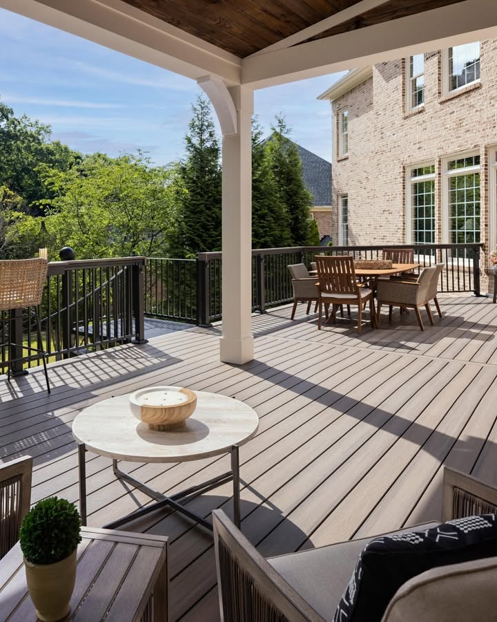 🌅 Sometimes the best moments happen right outside your door.
When you choose MoistureShield composite decking, you're investing in a space where everyday life feels a little more special - morning coffee, weekend dinners, or just watching the world go by. Their solid core engineering delivers lasting durability with minimal maintenance, so you can focus on making memories instead of deck repairs. Contact us to learn more.
Call us today at 219-945-3031!
📷: Elevate in Riverbank