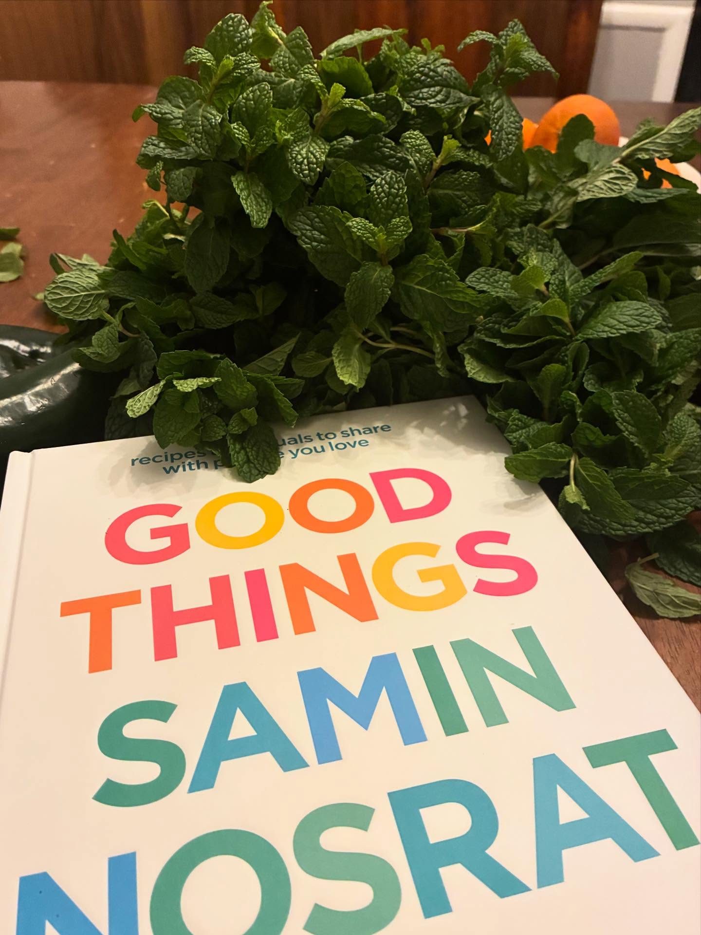 Jazzed about this beautiful bounty of mint I found today for sekanjebin ( sweet and sour mint shrub) to make refreshing mocktails for friends this Wednesday! What recipe are you trying out?
@ciaosamin says when you come into community to share a meal, consider the countless ways you might make it feel holy. Maybe it’s the bread you baked, the wildflowers you brought inside, the record you put on, the bottle of wine you’ve saved, or the new dessert you’ve been meaning to try.
“Whatever it is, it should sanctify the occasion and be something that exists outside the chaos of everyday life.”
I need holy. How about you?
Cookbook Club is this Wednesday at 6:30 pm. Jay and I look forward to being at table with you. 💕
Cookbooks available in shop 📕
#nextchapterbooksdetroit #indiebookstore #detroitbookstore #goodthings #detroitisforcommunity