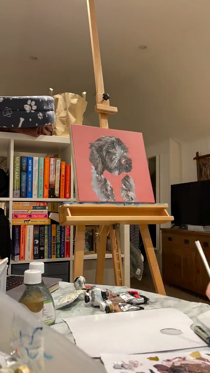 Thank you for all your help choosing which Bramble image to paint ✨
#artist #puppy #canvaspainting #oilpainting #fyp