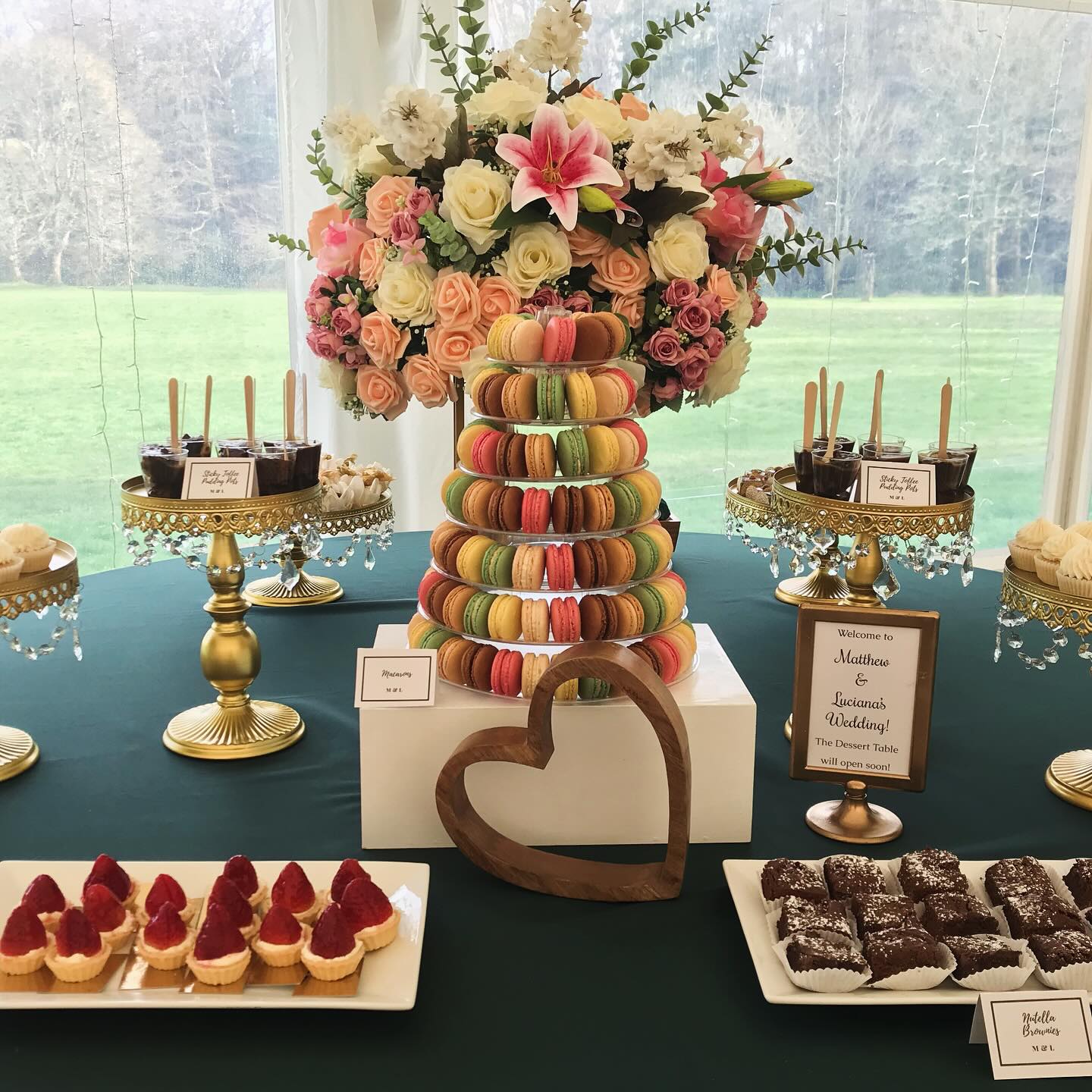 We get it: after seeing all the beautiful mini cakes, the Dessert Table styles, the service, the next thing you’ll need to find out is the cost so you can see what suits your budget. Our Dessert Tables are actually very reasonable and all cake stands, dishes and the table linen are free to hire. However, we want to help brides avoid ‘sticker shock’ because they’ve gone into the menu ordering ALL THE THINGS for their Dessert Table. For example, 4 handmade mini desserts per person for 100 guests is 400x mini desserts! Keep in mind, the cost will reflect the time and care to make these desserts. This will not suit everyone’s wedding budget 💳
The good news is that no matter whether you have petite Dessert Table for an intimate wedding or a huge signature Dessert Table for a statement celebration, we will always make sure that your Dessert Table looks full and carefully curated to wow even the guests with the sweetest tooth. Don’t forget that every detail can easily be adjusted, so don’t be shy about sharing your budget with us. We’re here to help create a beautiful Table that suits both your wedding and your wallet 😍
📍Glasgow Weddings • Edinburgh Weddings • Wedding Dessert Table • Artisan Cake Maker • Scottish Weddings • Modern Wedding Cakes • Scottish Wedding Venue • Wedding Macarons • Wedding Doughnuts