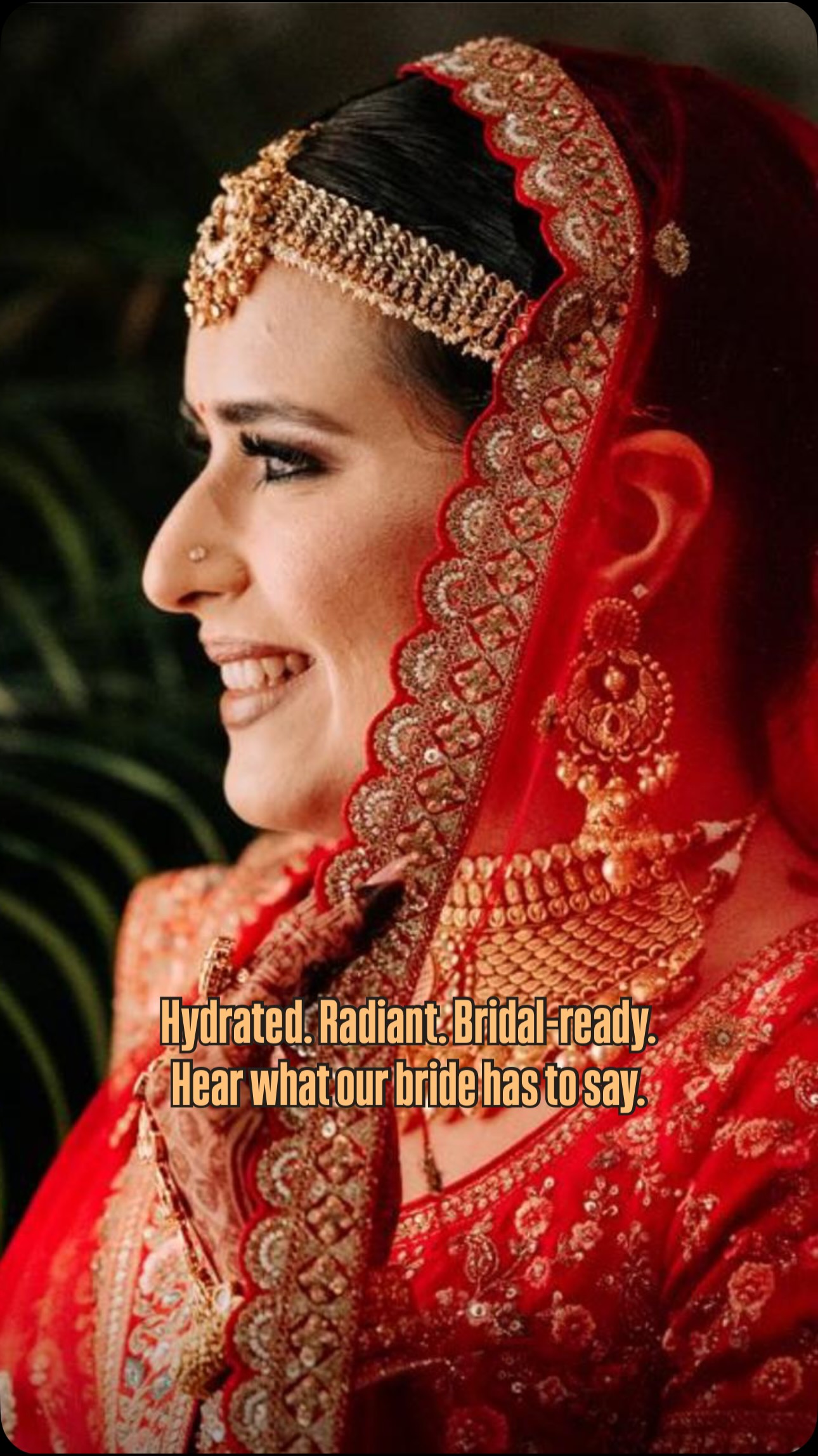 For brides who want flawless, camera-ready skin. ✨
Our Exclusive Luxe Hydrafacial is the ultimate pre-bridal skin ritual—crafted for radiant, hydrated bridal skin.
Client Review ▶️
Real results. Real glow. 🤍
Privé Aesthetics
📞 7888972626
Book now & glow like never before. 💍✨