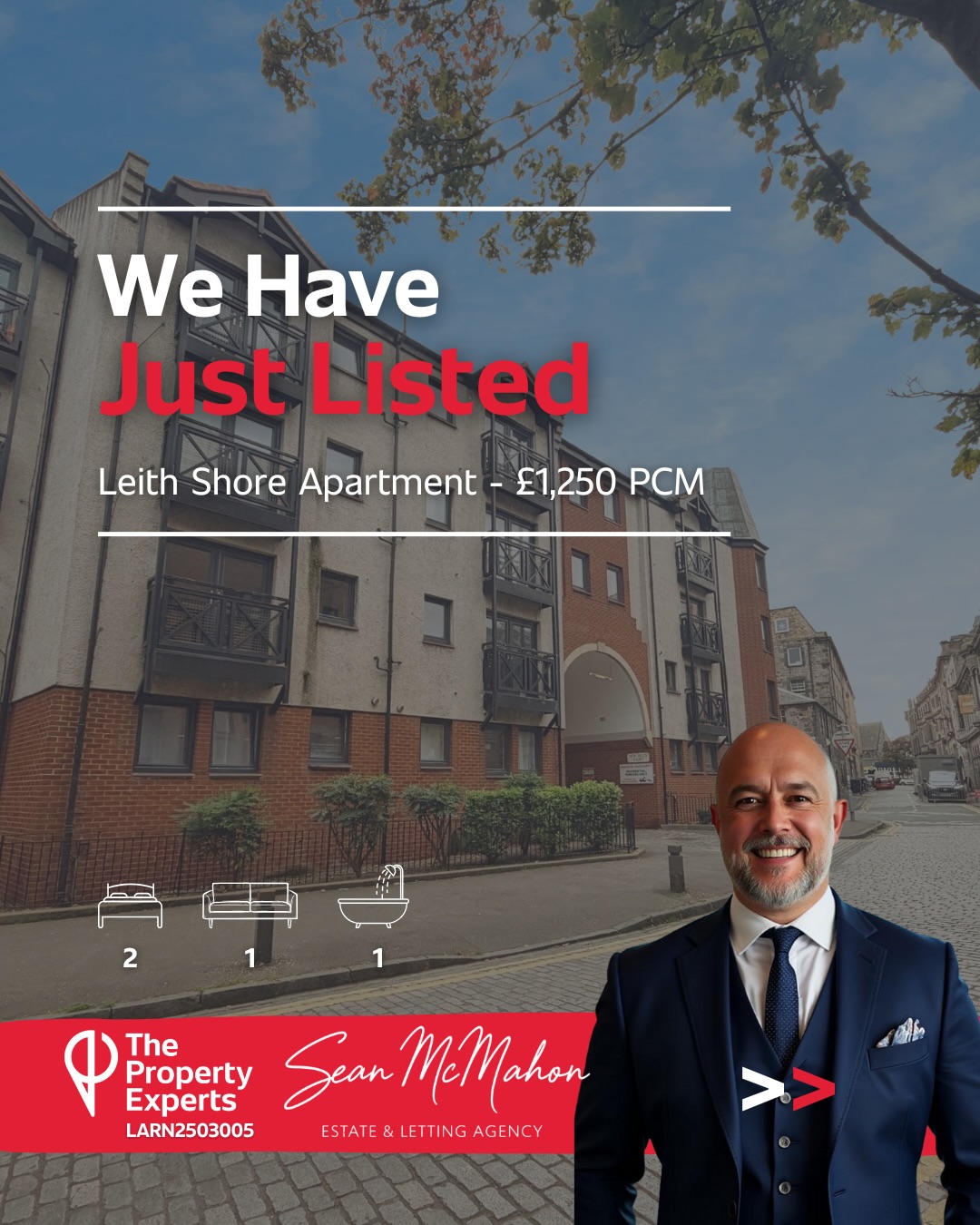 This two-bedroom apartment is available to rent immediately in Leith Shore. Enquire today and you could be moving in later this month!
Landlord Registration Number: 703732/230/03041
Letting Agency Registration Number: LARN2503005