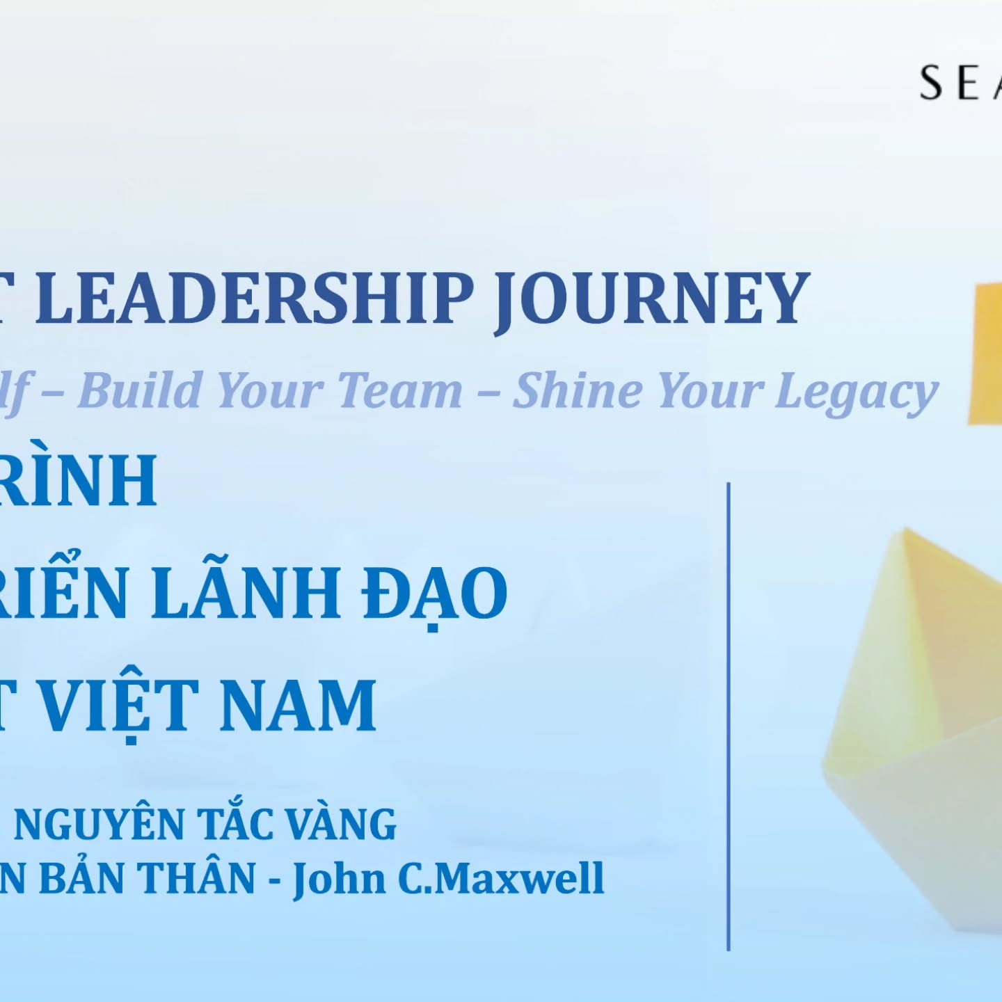SEACRET LEADERSHIP JOURNEY
HÀNH TRÌNH PHÁT TRIỂN LÃNH ĐẠO SEACRET VIỆT NAM
Khởi động cho một năm mới năng động, sâu sắc và đầy giá trị.
Trong những ngày đầu năm 2026, tôi rất hân hạnh được đồng hành cùng đội ngũ lãnh đạo đầy năng lượng và khát vọng của SEACRET VIỆT NAM trong chuỗi chương trình đào tạo trong 6 tháng, gồm 3 modul đặc sắc của John C.Maxwell:
🔹Modul 1: Phát triển bản thân
🔹Modul 2: Phát triển đội nhóm
🔹Modul 3: Tinh hoa lãnh đạo
Vì sao tôi đặt tên hành trình này là "Leadership Journey" chứ không đơn thuần là một khoá học kỹ năng? Bởi phát triển Lãnh đạo là một hành trình dài hạn, bền bỉ – nơi mỗi cá nhân cần trưởng thành từ bên trong, rồi mới có thể xây dựng đội ngũ vững mạnh và để lại di sản lãnh đạo đầy cảm hứng.
Modul 1 mở đầu bằng 15 nguyên tắc nền tảng về phát triển bản thân – một chủ đề tưởng chừng quen thuộc nhưng lại luôn là gốc rễ quan trọng nhất của người làm Lãnh đạo. Được quay trở lại với những giá trị sâu sắc từ các cuốn sách của John C. Maxwell rất nhiều cảm xúc, vừa như gặp lại một người bạn cũ, vừa như đang viết tiếp một hành trình trưởng thành cùng các Lãnh đạo trong lớp.
Giá trị mang lại cho các Lãnh đạo trong chương trình này:
🌱 Mỗi thành viên nhận diện rõ hơn hành trình phát triển của chính mình – không phải để trở thành “một leader giỏi”, mà để trở thành phiên bản lãnh đạo tốt hơn mỗi ngày.
🌱 Khơi gợi tinh thần học hỏi sâu sắc, thực tế và nhân văn trong từng hoạt động đội nhóm.
🌱 Đồng hành cùng tổ chức xây dựng một nền tảng lãnh đạo bền vững, không chỉ vận hành hiệu quả, mà còn lan tỏa cảm hứng, sự tin cậy và tầm nhìn dài hạn.
"Leadership is not a position or a title, it is action and example."
Hành trình này chỉ vừa bắt đầu, chúng tôi sẽ cùng nhau tạo ra nhiều giá trị đích thực cho đội ngũ và tổ chức.
#LeadershipTraining #SeacretVietnam #PhiP #JohnCMaxwell #Leadership LeadershipCoach PeopleDevelopment SEACRET LEADERSHIP JOURNEY
HÀNH TRÌNH PHÁT TRIỂN LÃNH ĐẠO SEACRET VIỆT NAM
Khởi động cho một năm mới năng động, sâu sắc và đầy giá trị.
Trong những ngày đầu năm 2026, tôi rất hân hạnh được đồng hành cùng đội ngũ lãnh đạo đầy năng lượng và khát vọng của SEACRET VIỆT NAM trong chuỗi chương trình đào tạo trong 6 tháng, gồm 3 modul đặc sắc của John C.Maxwell:
🔹Modul 1: Phát triển bản thân
🔹Modul 2: Phát triển đội nhóm
🔹Modul 3: Tinh hoa lãnh đạo
Vì sao tôi đặt tên hành trình này là "Leadership Journey" chứ không đơn thuần là một khoá học kỹ năng? Bởi phát triển Lãnh đạo là một hành trình dài hạn, bền bỉ – nơi mỗi cá nhân cần trưởng thành từ bên trong, rồi mới có thể xây dựng đội ngũ vững mạnh và để lại di sản lãnh đạo đầy cảm hứng.
Modul 1 mở đầu bằng 15 nguyên tắc nền tảng về phát triển bản thân – một chủ đề tưởng chừng quen thuộc nhưng lại luôn là gốc rễ quan trọng nhất của người làm Lãnh đạo. Được quay trở lại với những giá trị sâu sắc từ các cuốn sách của John C. Maxwell rất nhiều cảm xúc, vừa như gặp lại một người bạn cũ, vừa như đang viết tiếp một hành trình trưởng thành cùng các Lãnh đạo trong lớp.
Giá trị mang lại cho các Lãnh đạo trong chương trình này:
🌱 Mỗi thành viên nhận diện rõ hơn hành trình phát triển của chính mình – không phải để trở thành “một leader giỏi”, mà để trở thành phiên bản lãnh đạo tốt hơn mỗi ngày.
🌱 Khơi gợi tinh thần học hỏi sâu sắc, thực tế và nhân văn trong từng hoạt động đội nhóm.
🌱 Đồng hành cùng tổ chức xây dựng một nền tảng lãnh đạo bền vững, không chỉ vận hành hiệu quả, mà còn lan tỏa cảm hứng, sự tin cậy và tầm nhìn dài hạn.
"Leadership is not a position or a title, it is action and example."
Hành trình này chỉ vừa bắt đầu, chúng tôi sẽ cùng nhau tạo ra nhiều giá trị đích thực cho đội ngũ và tổ chức.
#LeadershipTraining #SeacretVietnam #PhiP #JohnCMaxwell #Leadership LeadershipCoach PeopleDevelopment