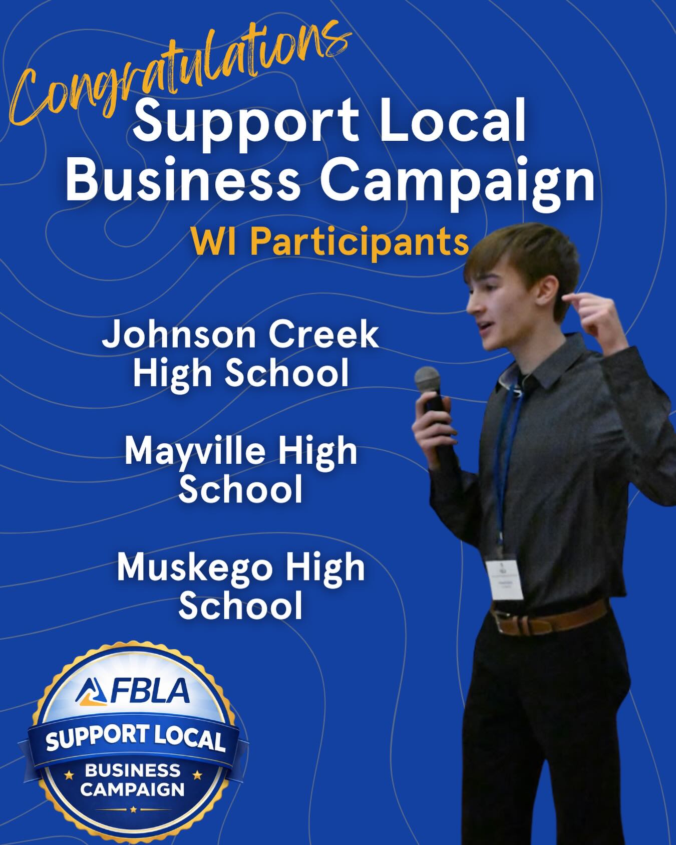 Congratulations to the WI chapters which participated in the Support Local Business Campaign! This challenge encourages chapters across the nation to support the small businesses that surround them! Thank you for your participation!