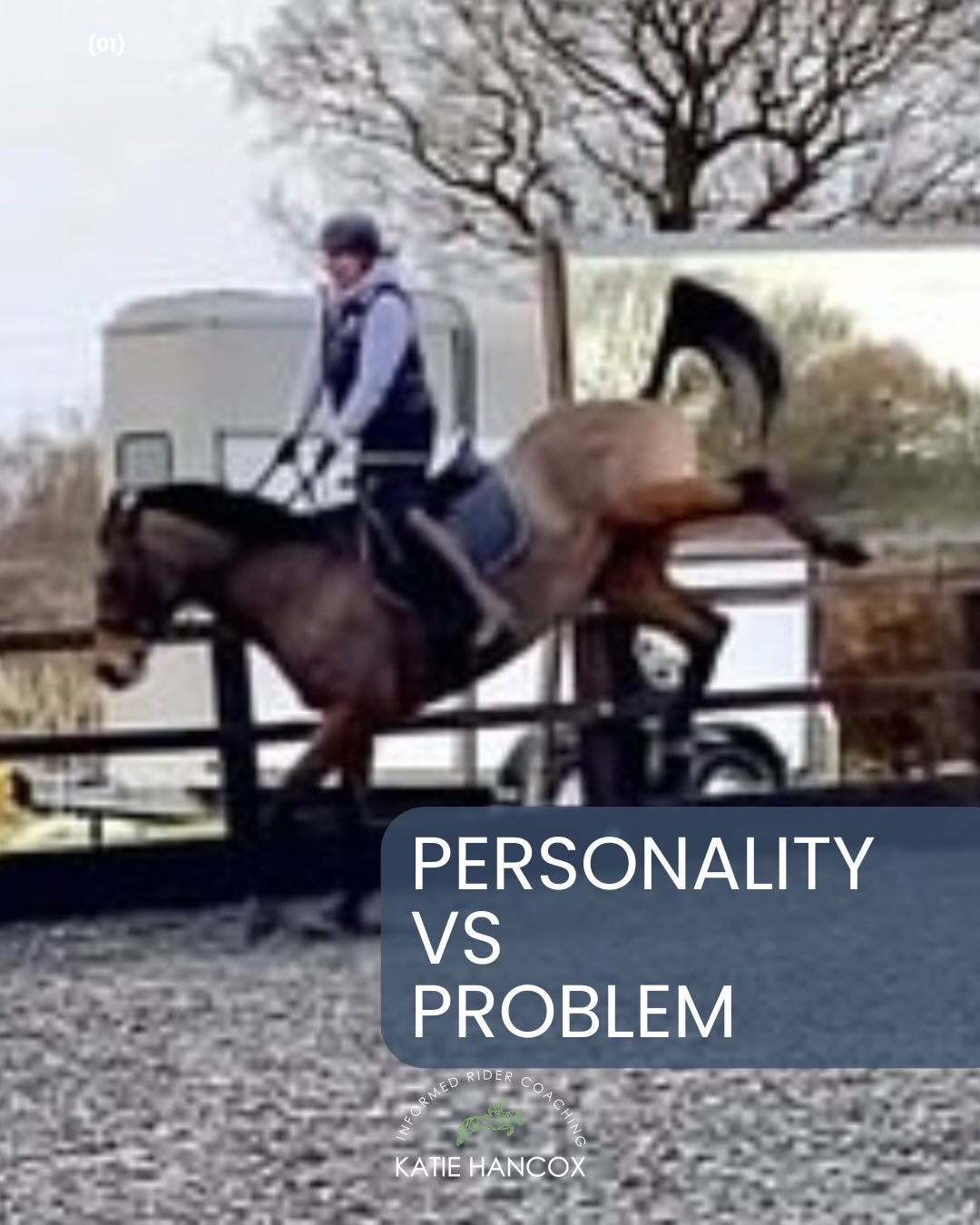 Personality vs Problem
Look at this picture of me and Abbie.
It’s captured a very enthusiastic buck from a training session.
Some of you will laugh and applaud the stickability.
Some of you will look at it and think, “That horse isn’t happy.”
Some of you will double-tap and keep scrolling.
And honestly? None of you are wrong.
What you’re seeing here is a mix of all of the above.
Here’s the context.
I’m asking Abbie for a flying change to the left (swipe for the video).
She understands the question — she just finds it hard.
And her way of saying “this is difficult” is to kick out or buck at my leg before then doing the change.
This matters.
Because this response is normal for this horse.
She’s not in pain — but she is stressed, because she’s learning a new skill.
And learning is stressful.
Research in equine learning theory shows that when horses are challenged cognitively or physically, it’s normal to see an increase in behavioural responses — especially in sensitive or expressive horses.
The real skill isn’t stopping all behaviour.
It’s knowing what the behaviour means.
Knowing the difference between:
•“My horse is struggling with a task”
and
•“My horse is telling me something is wrong”
That distinction is everything.
So is knowing when to back off…and when to quietly crack on.
That comes from understanding:
•equine behaviour
•learning theory
•and your horse’s individual personality under pressure
If you don’t have that framework, every moment like this feels confusing — or worrying — or like you’re getting it wrong.
And that’s exactly what we help with inside the Informed Equestrians team.
We’re supported by a resident equine behaviourist, @the_equine_method who guests in some weekly masterclasses to help riders interpret behaviour clearly and confidently — without panic or guesswork.
If you want to get better at reading your horse, making informed training decisions, and building a calmer, clearer partnership…
Drop me a DM let’s chat
Katie
P.s. yeah… we still don’t like the left change, but our changes are better and only sometimes expressive 👍🏻