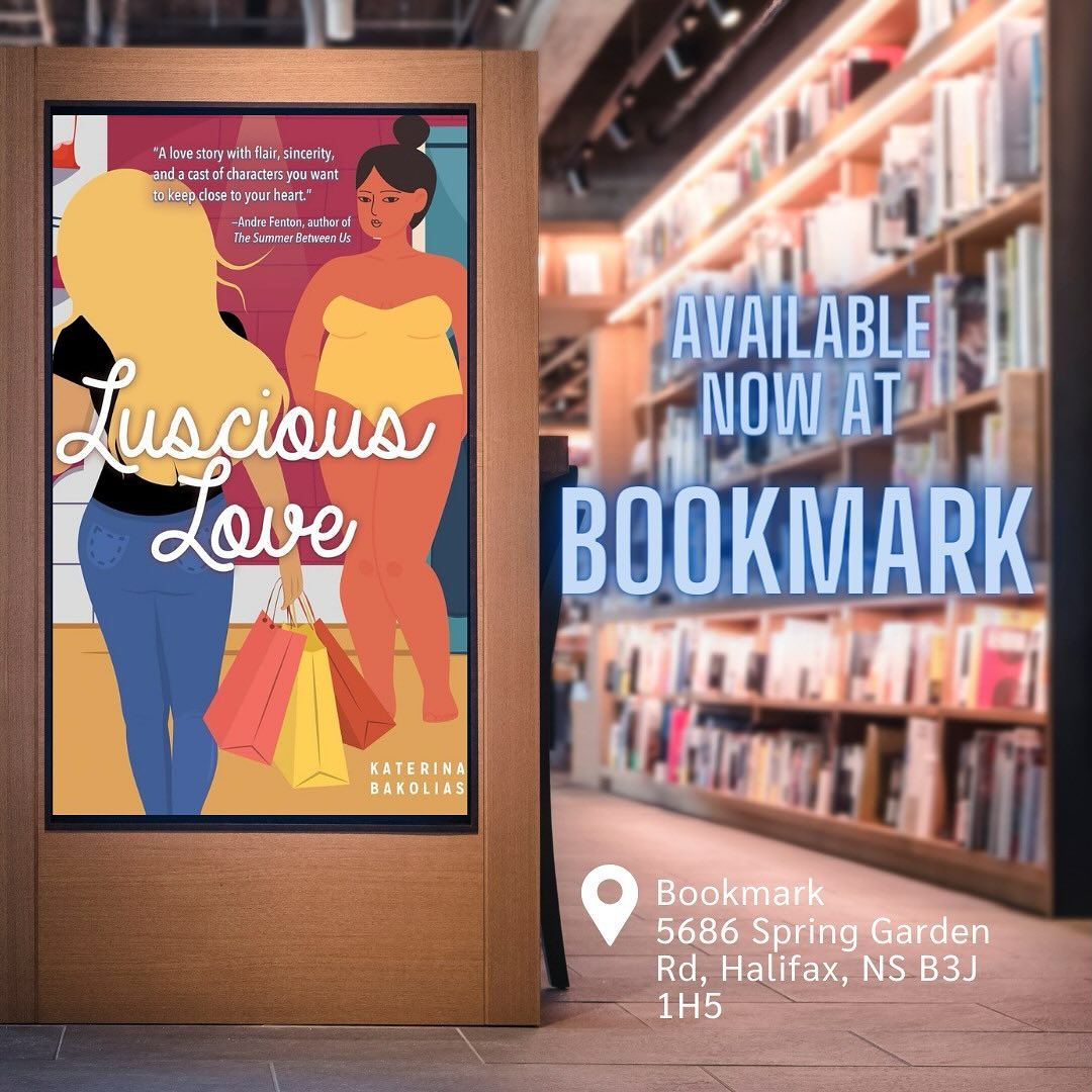 You can pick up a copy of Luscious Love at Bookmark in Halifax! #booklover #bookish #queerromancebooks
@bookmarkhfx @lorimerkids