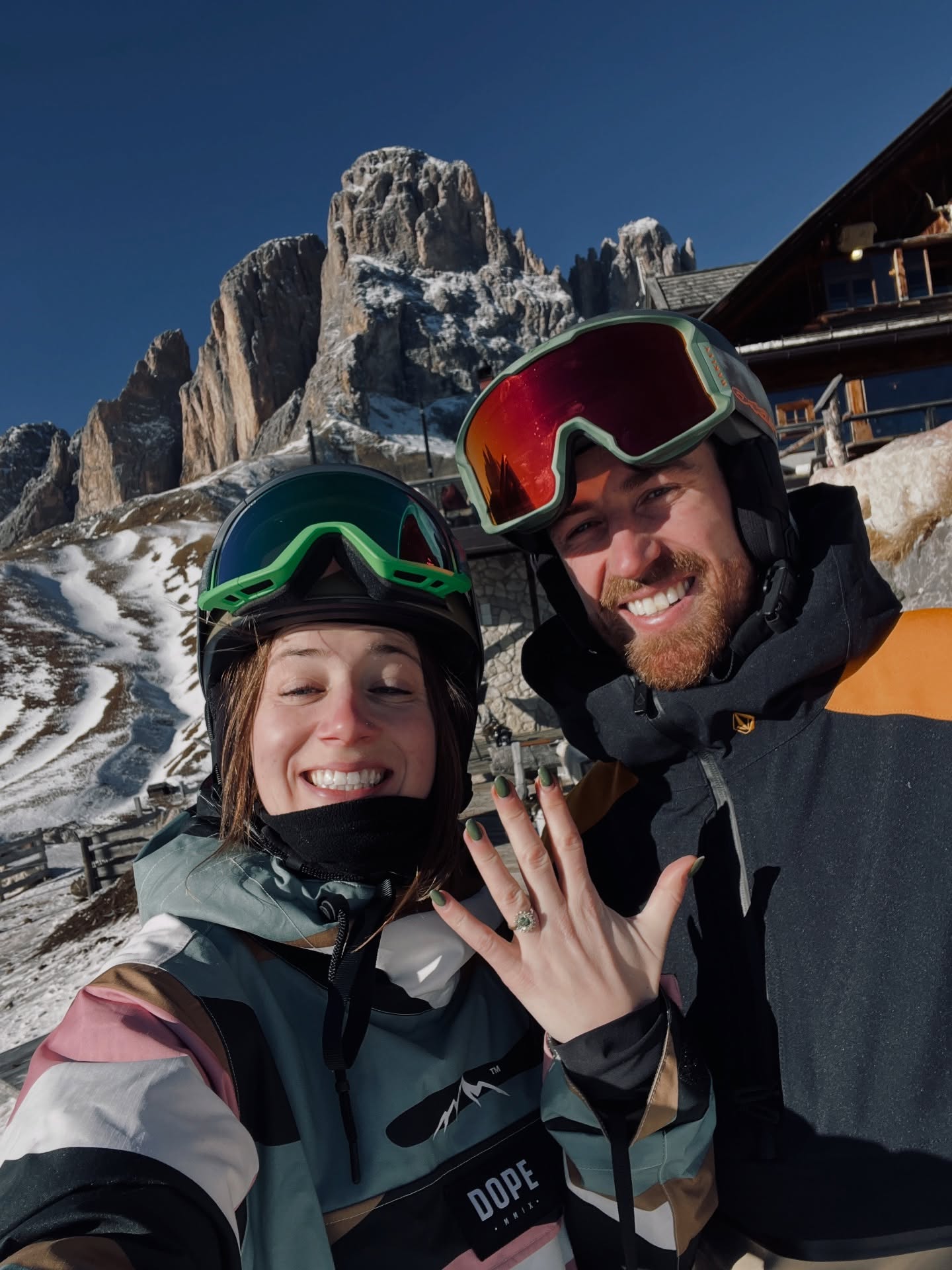 Some exciting news from the Dolomites! We’re engaged!!! 😭
What a magical place made even more special. Jack asked me at the top of one of my favourite runs and I haven’t stopped smiling since. I still can’t believe it!
I guess that means it’s our time to start planning a wedding! I already can’t wait 💒
Also, can we take a moment to appreciate how beautiful this ring is!!! I’ve been obsessed with @the.graciecollection ever since I found her on Instagram and I still can’t believe Jack managed to sneakily find my dream ring!
Here’s to forever 🫶