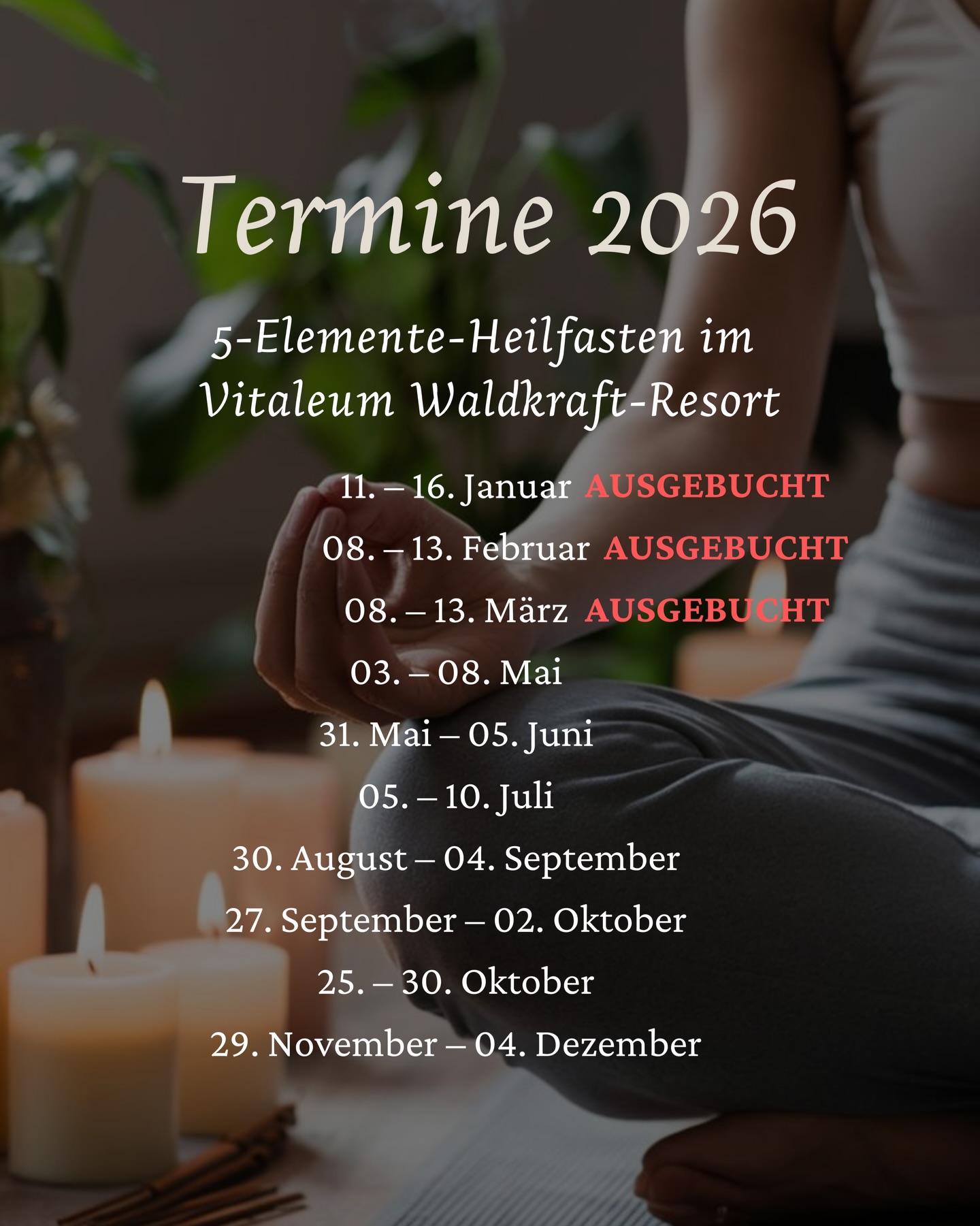 ✨Ein Reset für Körper und Geist: Das 5-Elemente-Heilfasten verbindet jahrhundertealtes Wissen mit moderner Therapie.
Wer tiefer ins eigene Wohlbefinden eintauchen will, findet hier den perfekten Raum – achtsam, saisonal, entschleunigend.
📩 Buche jetzt deinen Aufenthalt unter: info@5-elemente-heilfasten.de
Die Plätze sind begrenzt.
#5elementeheilfasten #heilfasten #achtsamkeit