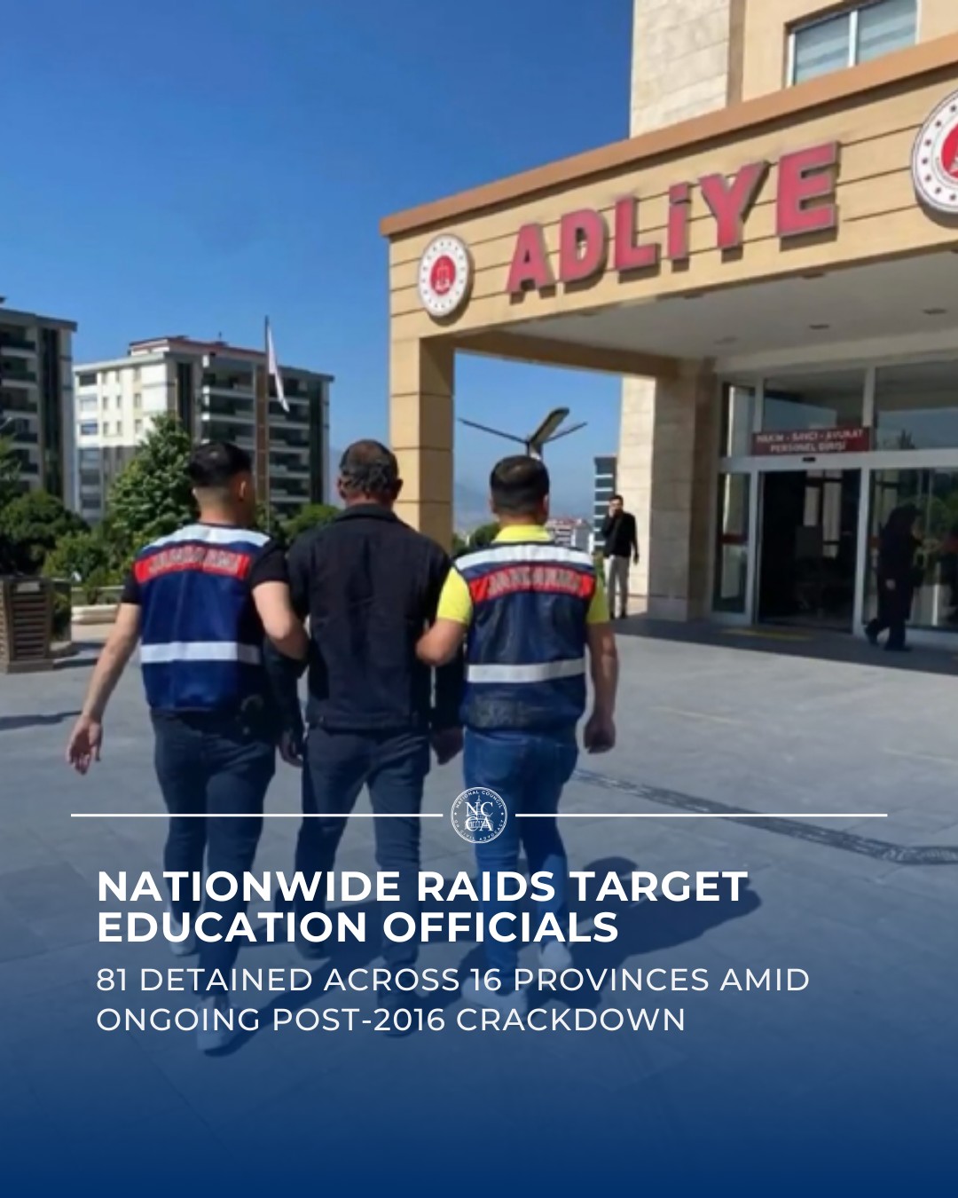 Education Officials Detained in Latest Nationwide Sweep in Turkey
An Education Ministry district director in Istanbul was among 81 people detained across 16 provinces in coordinated raids over alleged Hizmet Movement links, marking yet another chapter in Turkey’s long-running post-2016 crackdown.
Human rights observers note that these cases frequently rely on digital evidence and broad terrorism designations that international bodies have repeatedly questioned. Such practices raise serious concerns about due process, fair trial guarantees, and civil liberties, particularly when public servants are targeted without transparent or individualized evidence.
Read more:
https://loom.ly/DwCHEhA
#Turkey #Turkish #HizmetMovement #HumanRightsViolations #RuleOfLaw