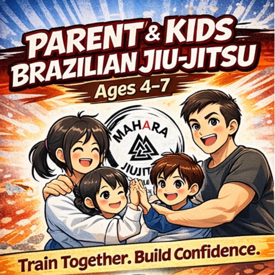 Parent & Kids Brazilian Jiu-Jitsu 👨👩👧👦🥋
Our Parent & Kids classes are designed to build confidence, coordination, and focus — with a parent right by your child’s side.
This programme creates a safe, positive introduction to Brazilian Jiu-Jitsu and acts as the perfect stepping stone into our Youth BJJ classes, helping children transition smoothly and confidently.
🗓 Saturdays | 9:30–10:15
👶 Ages 4–7
👕 Normal sportswear
💳 Pay as you train
👉 Free trial available – DM us to book
#ParentAndKidsBJJ #KidsConfidence
#FamilyBJJ #BrazilianJiuJitsu
#MaharaJiujitsu
