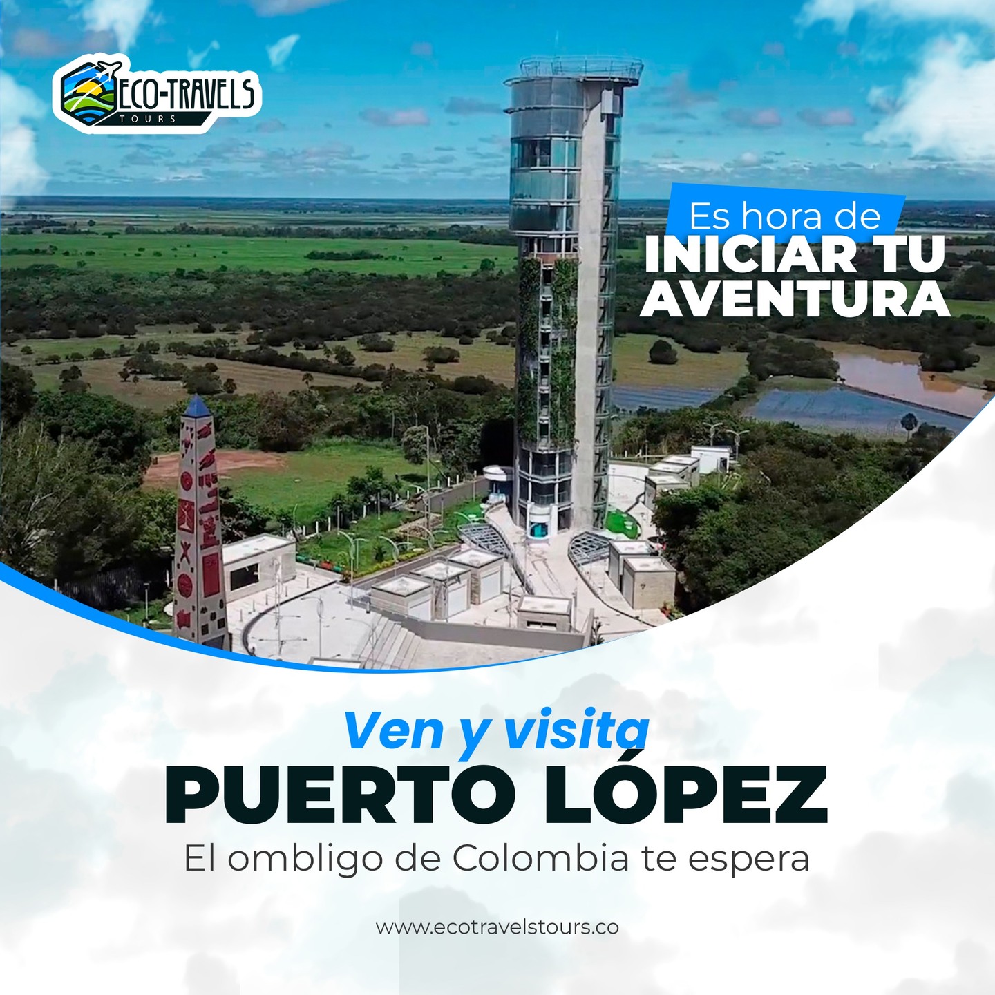 Puerto López es el centro geográfico del país y un mirador al llano infinito.
Visita el Alto de Menegua, el Malecón y vive la cultura llanera en su máxima expresión.
Aquí comienza tu conexión con Colombia profunda.
#PuertoLópezMeta #OmbligoDeColombia #EcoTravelTours